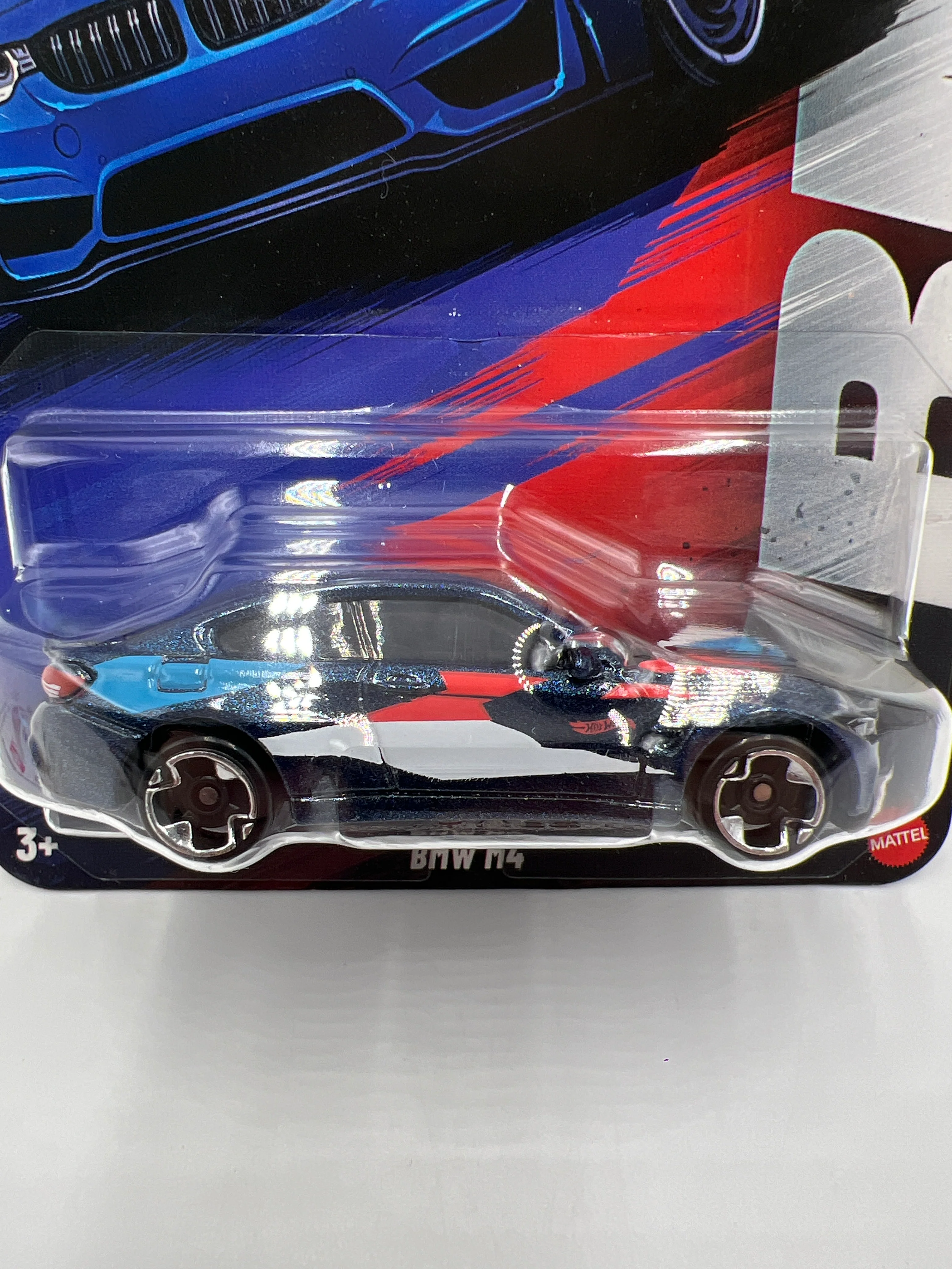 2025 Hot Wheels Silver Series BMW Set #4 BMW M4 Dark Blue 154D - Image 2
