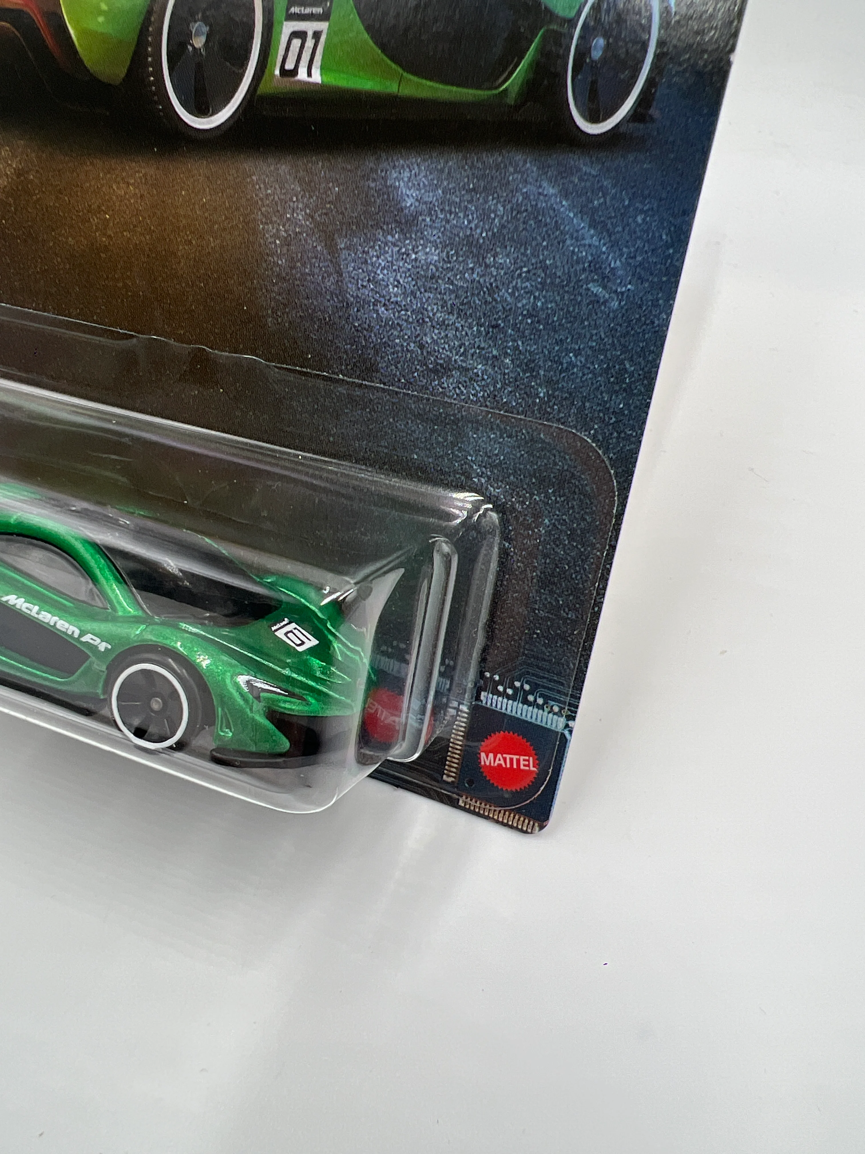 2025 Hot Wheels Silver Series Hybrid Speed #3 McLaren P1 Green 153A - Image 3