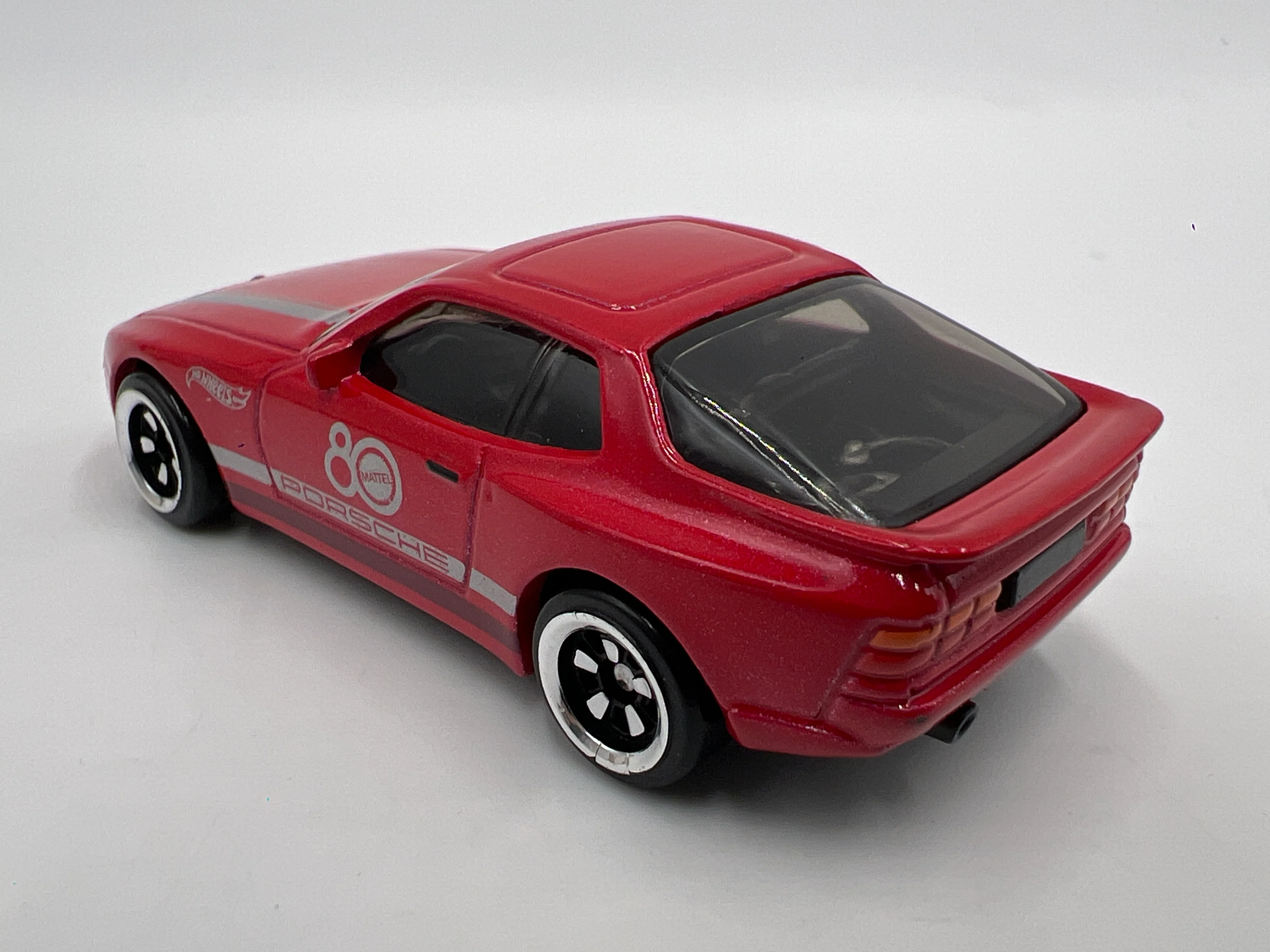 2025 Hot Wheels Silver Series Mattel 80th Anniversary Box Set 89 Porsche 944 Turbo Red Loose - Image 2