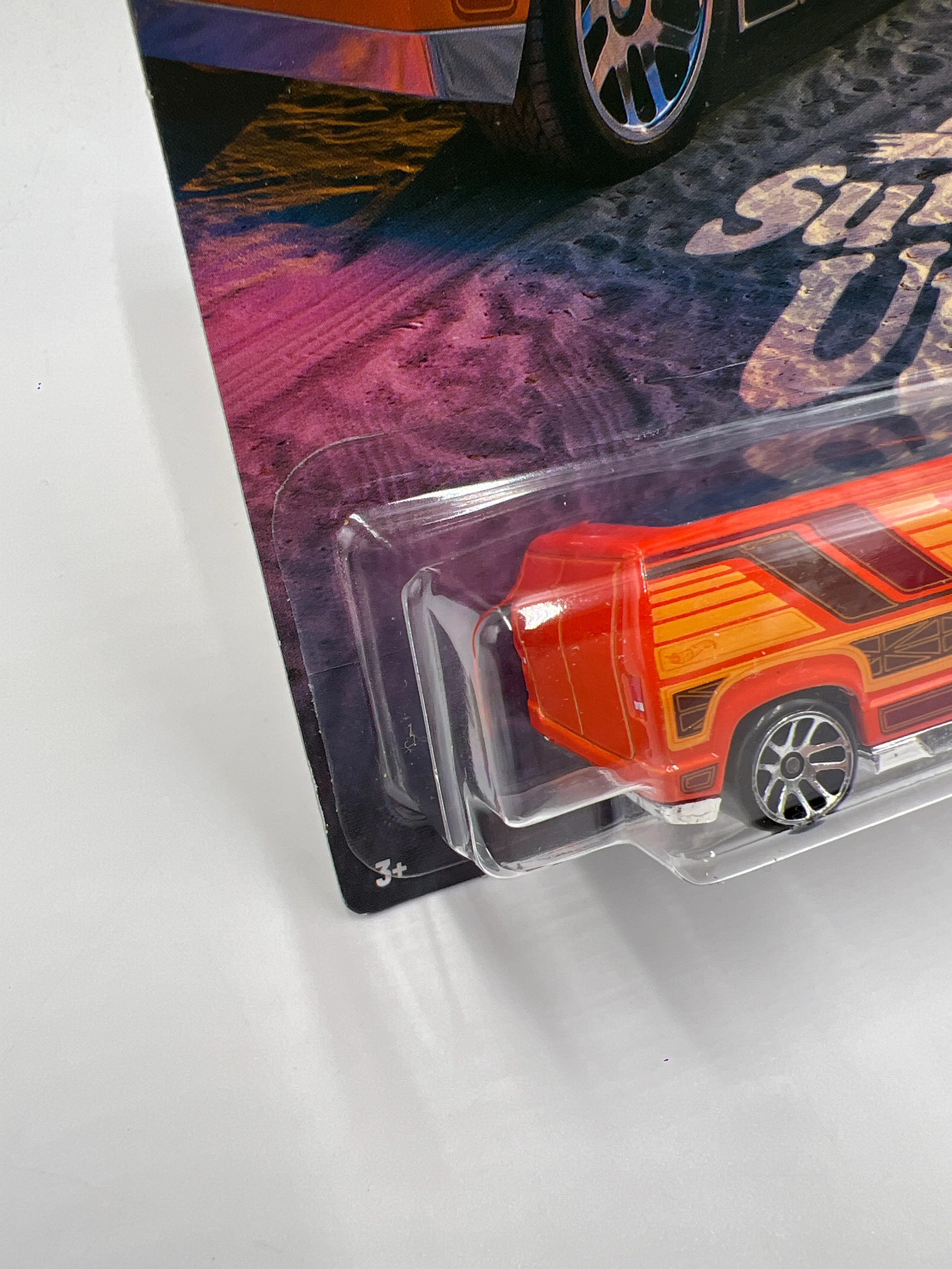 2025 Hot Wheels Silver Series Surfs Up #2 Custom 77 Dodge Van Orange 152H - Image 4