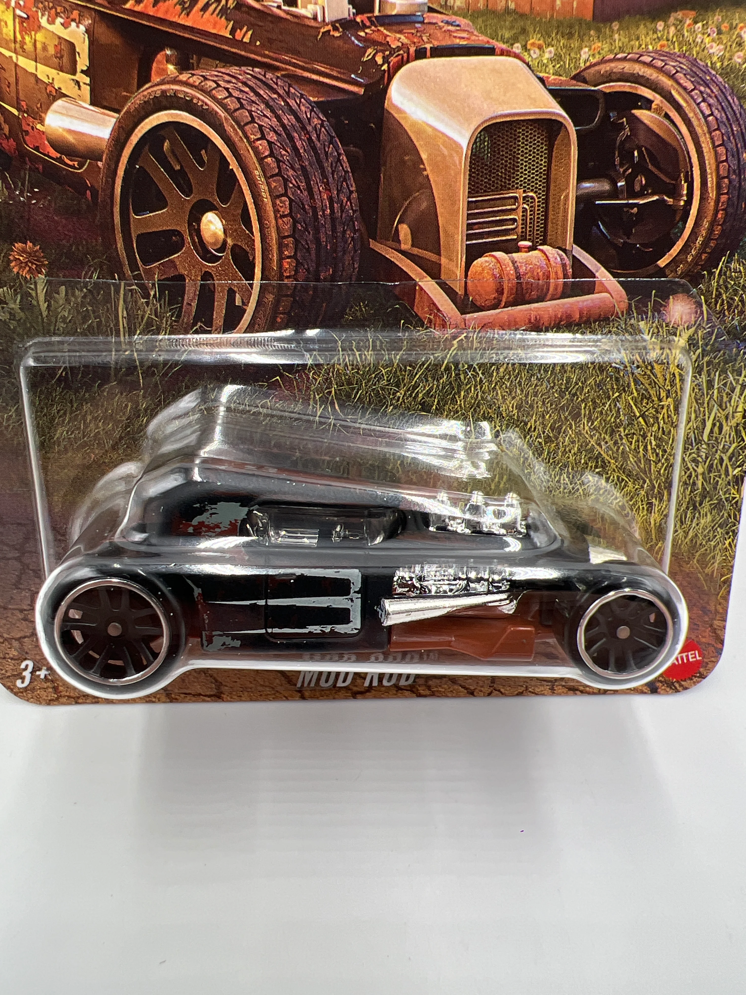 2025 Hot Wheels Silver Series Vintage Club Grand Prix #3 Mod Rod Black 157E - Image 2