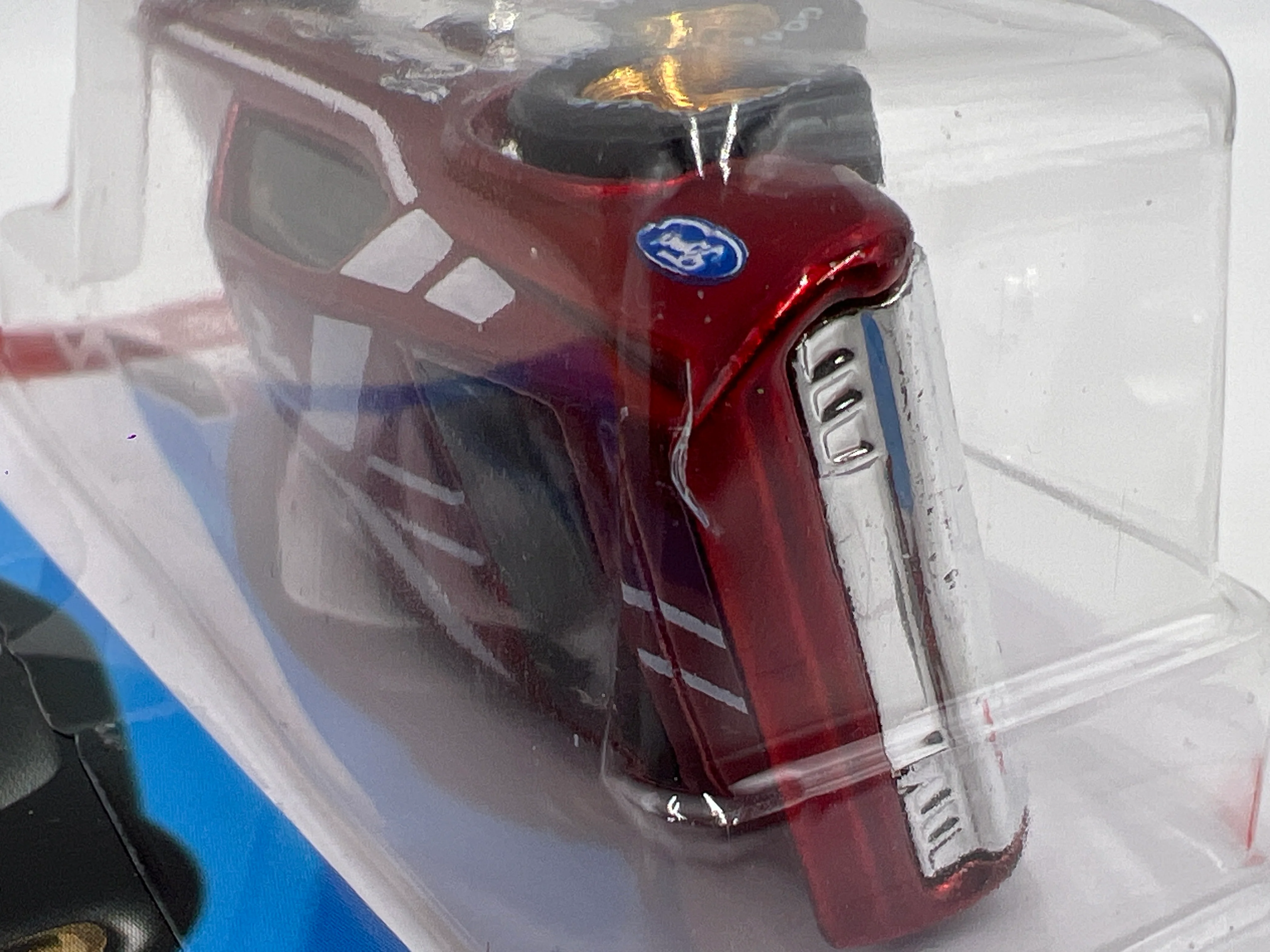 2025 Hot Wheels Super Treasure Hunt #175 71 Mustang Funny Car Red W/Protector Intl Card See Desc - Image 6