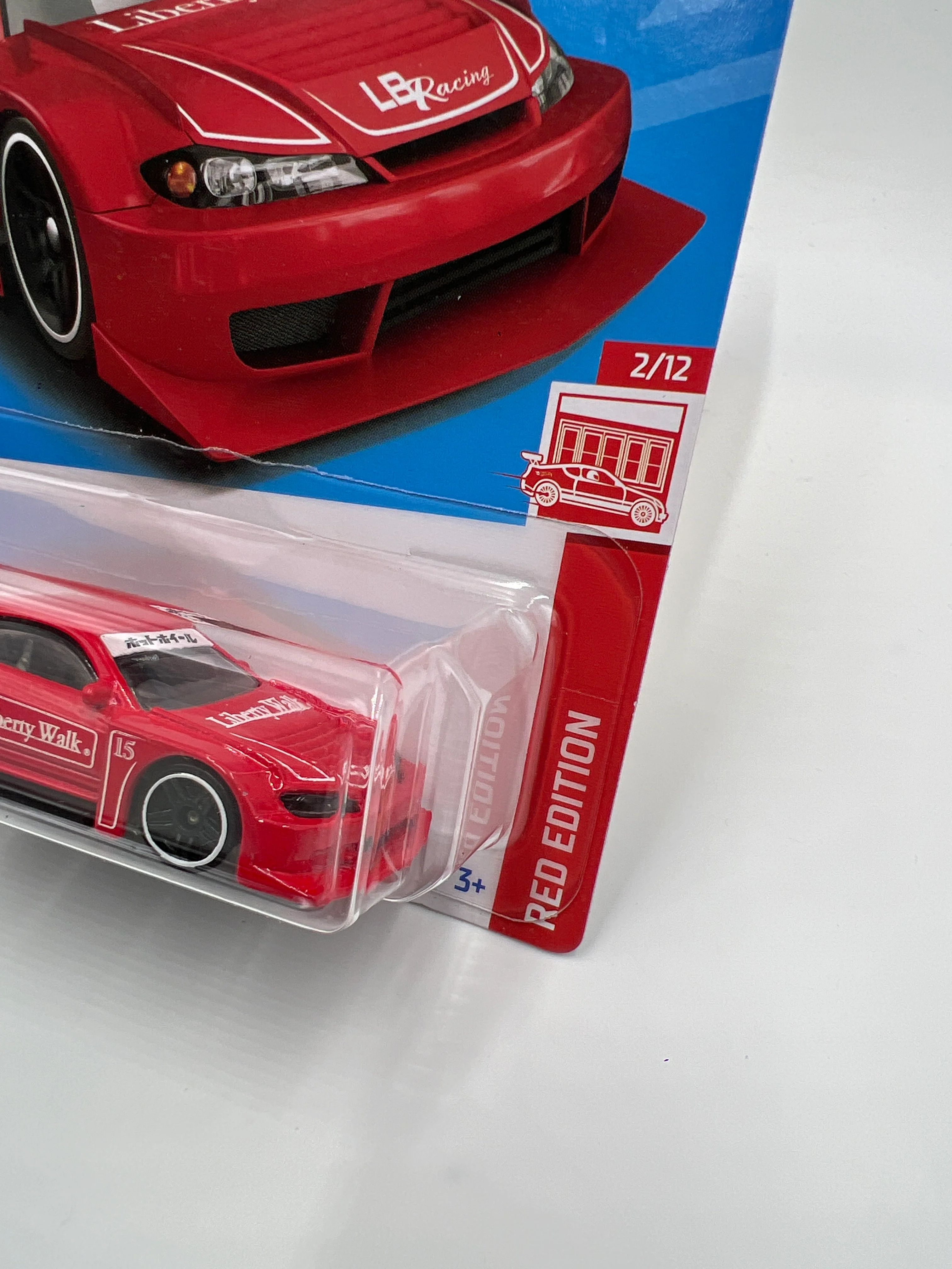 2023 Hot Wheels Target Exclusive Red Edition #17 LB Super Silhouette Nissan Silvia S15 Red W/Protector - Image 3