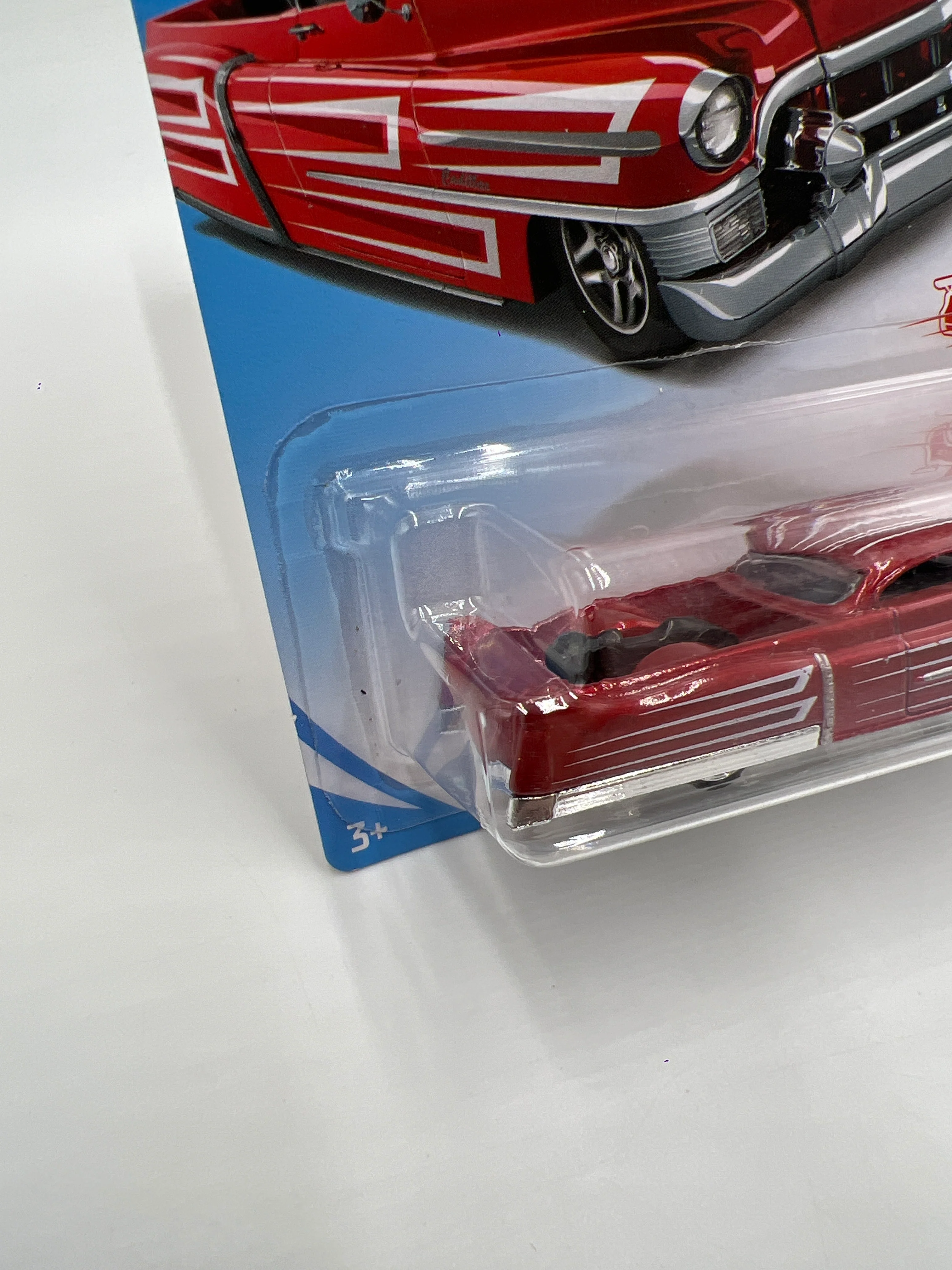 2019 Hot Wheels Target Exclusive Red Edition #106 Custom 53 Cadillac Red 146H - Image 4