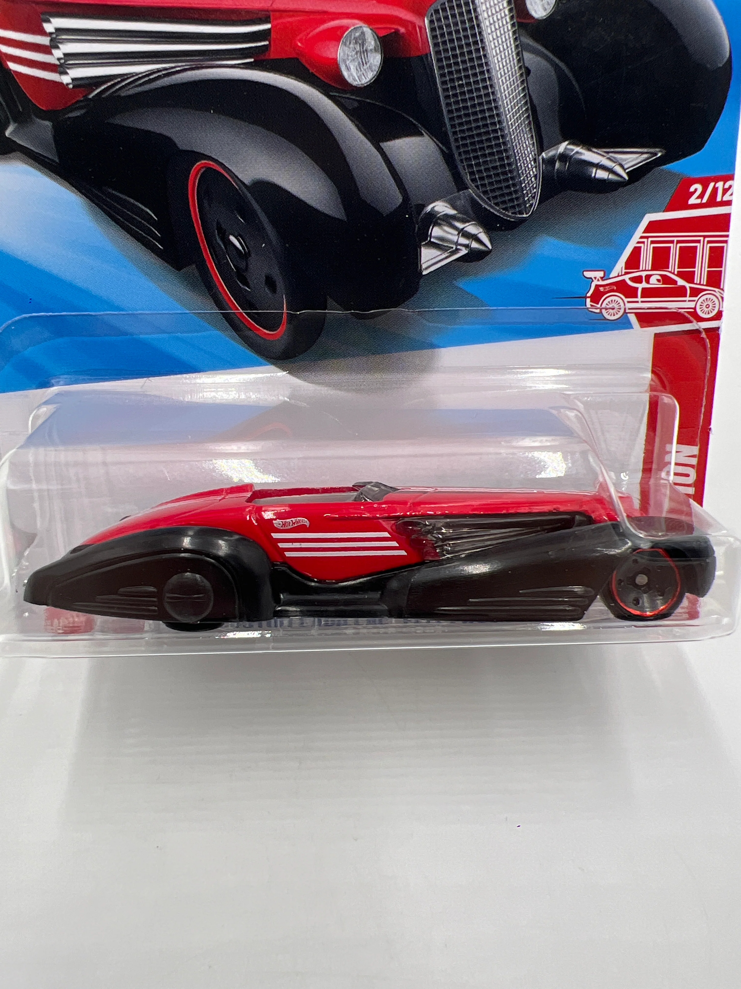 2025 Hot Wheels Target Red Edition #24 Custom Cadillac Fleetwood Red 144E - Image 2