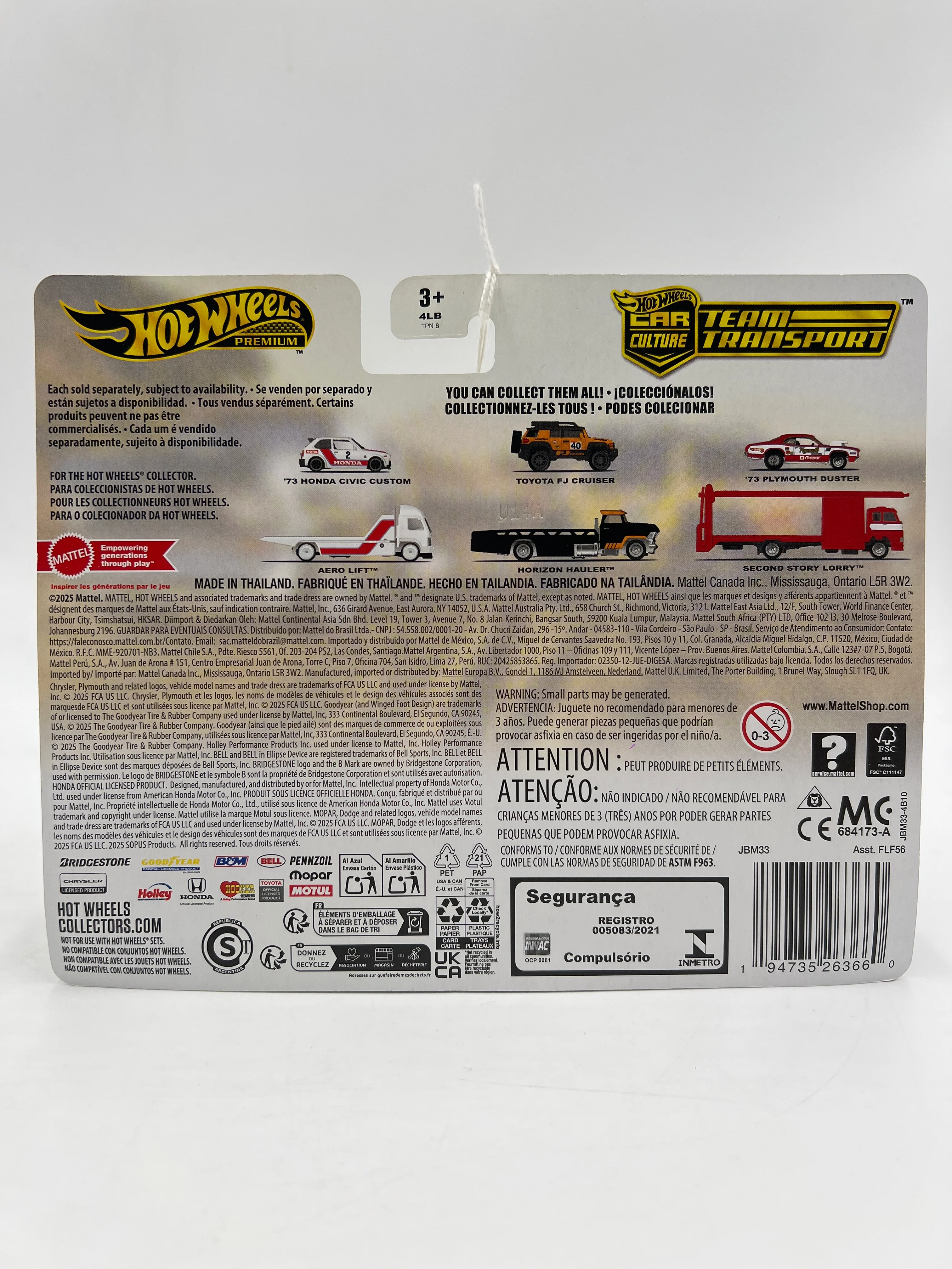 2025 Hot Wheels Car Culture Team Transport #81 Toyota FJ Cruiser & Horizon Hauler 283F - Image 6