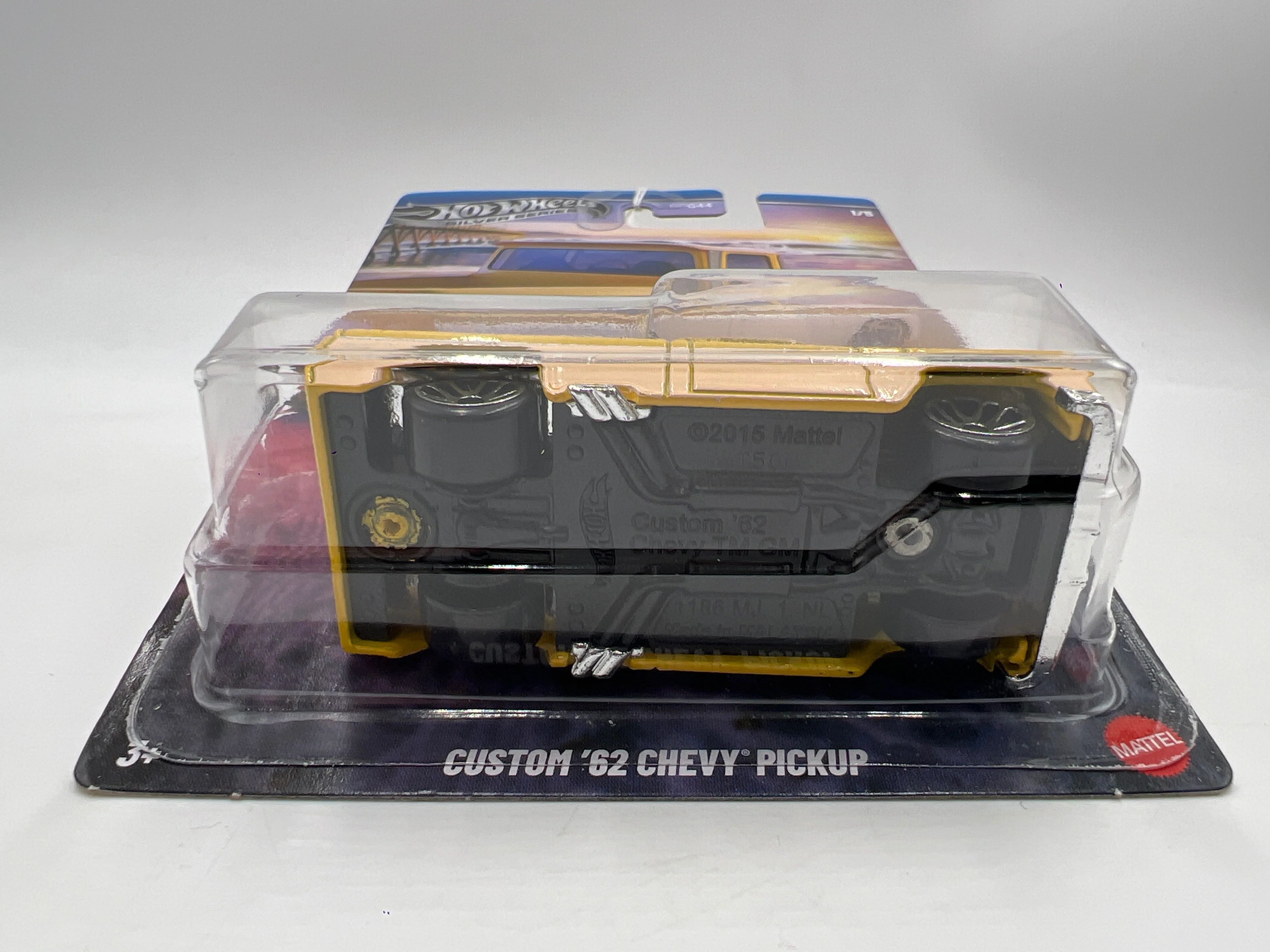 2025 HW Silver Series Surfs Up #1 Custom 62 Chevy Pickup Yellow 155C - Image 5