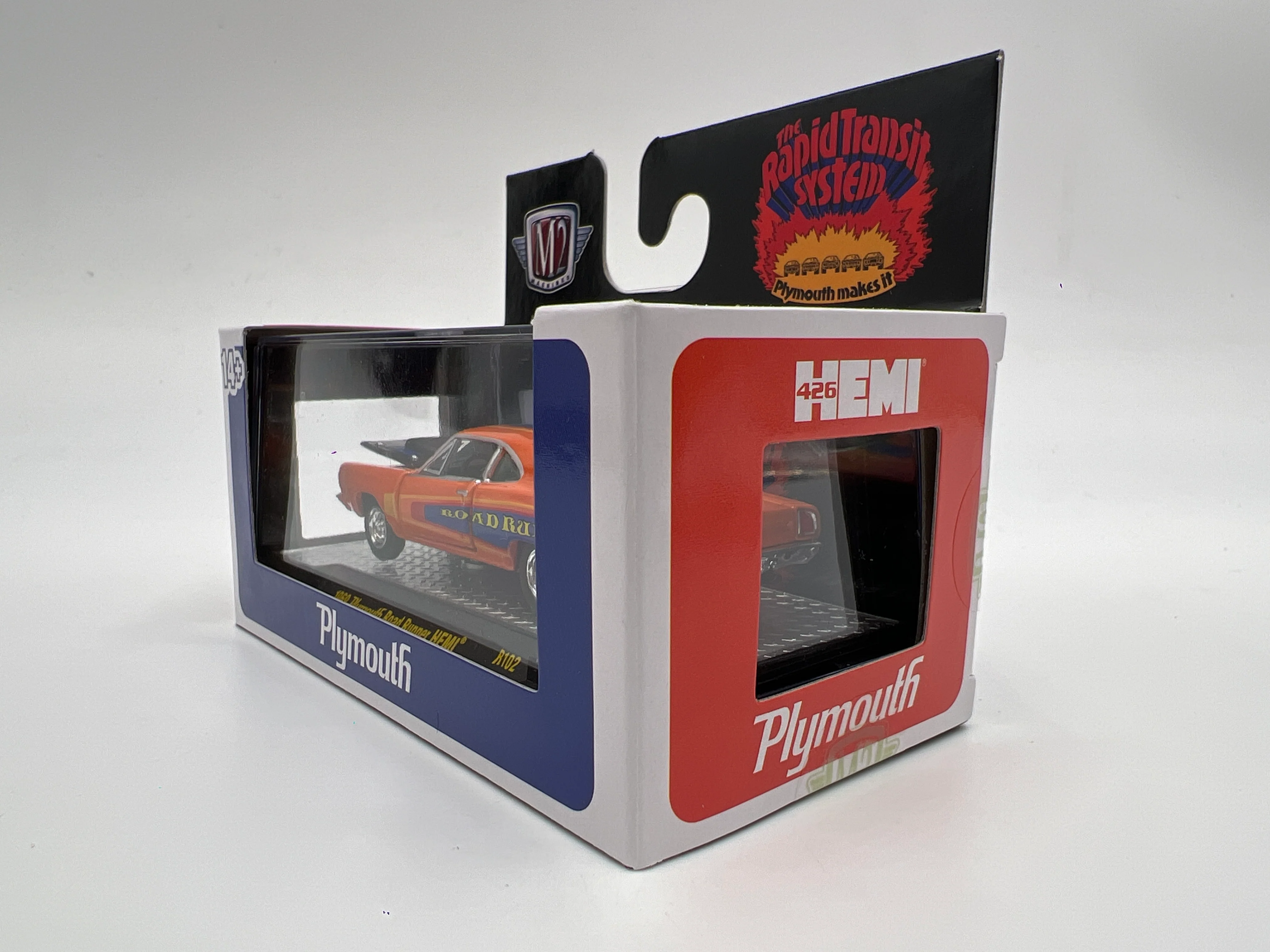 2025 M2 Machines 1969 Plymouth Road Runner Hemi Orange R102 - Image 4