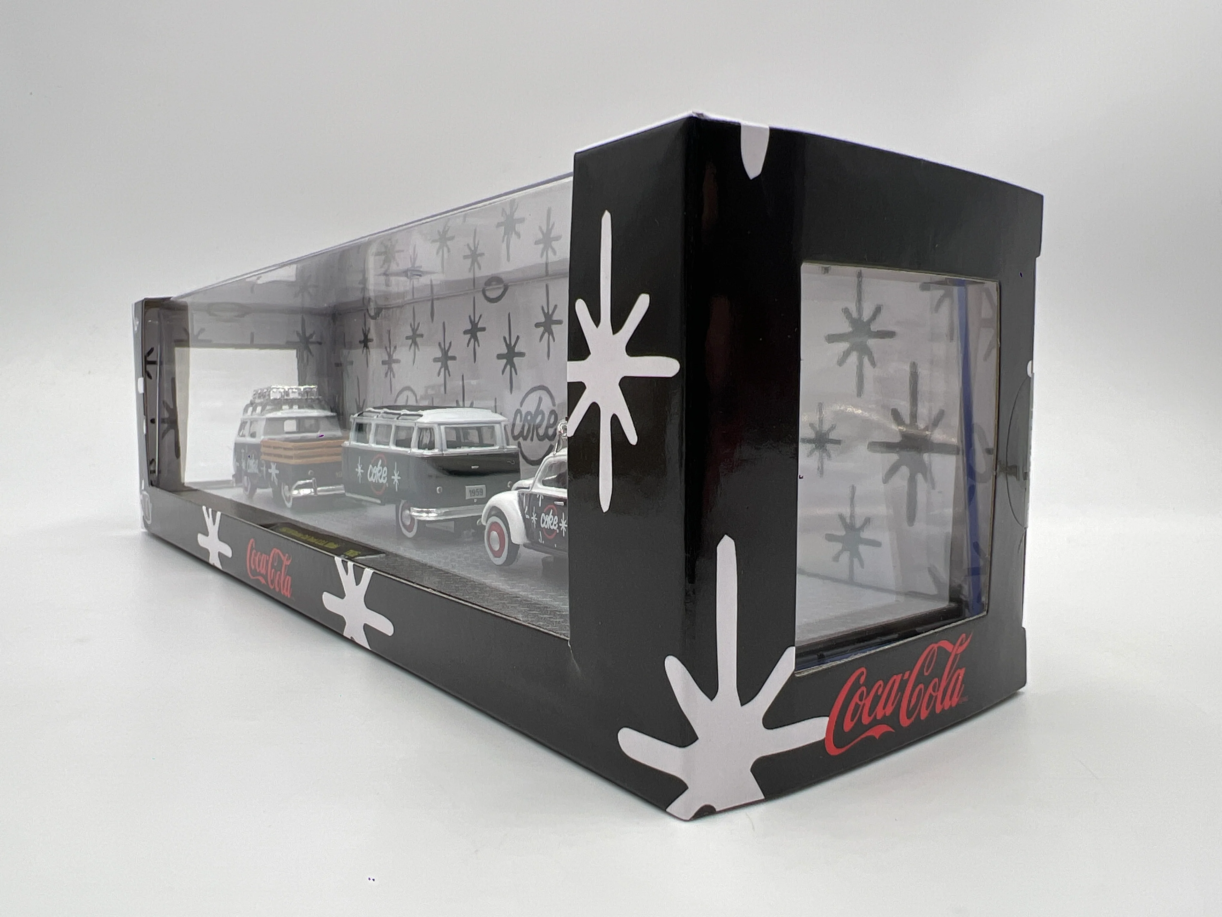 2025 M2 Machines Auto Haulers Coca Cola 1960 VW Double Cab Truck & 1953 VW Beetle Deluxe U.S.A. Model TW36 - Image 7