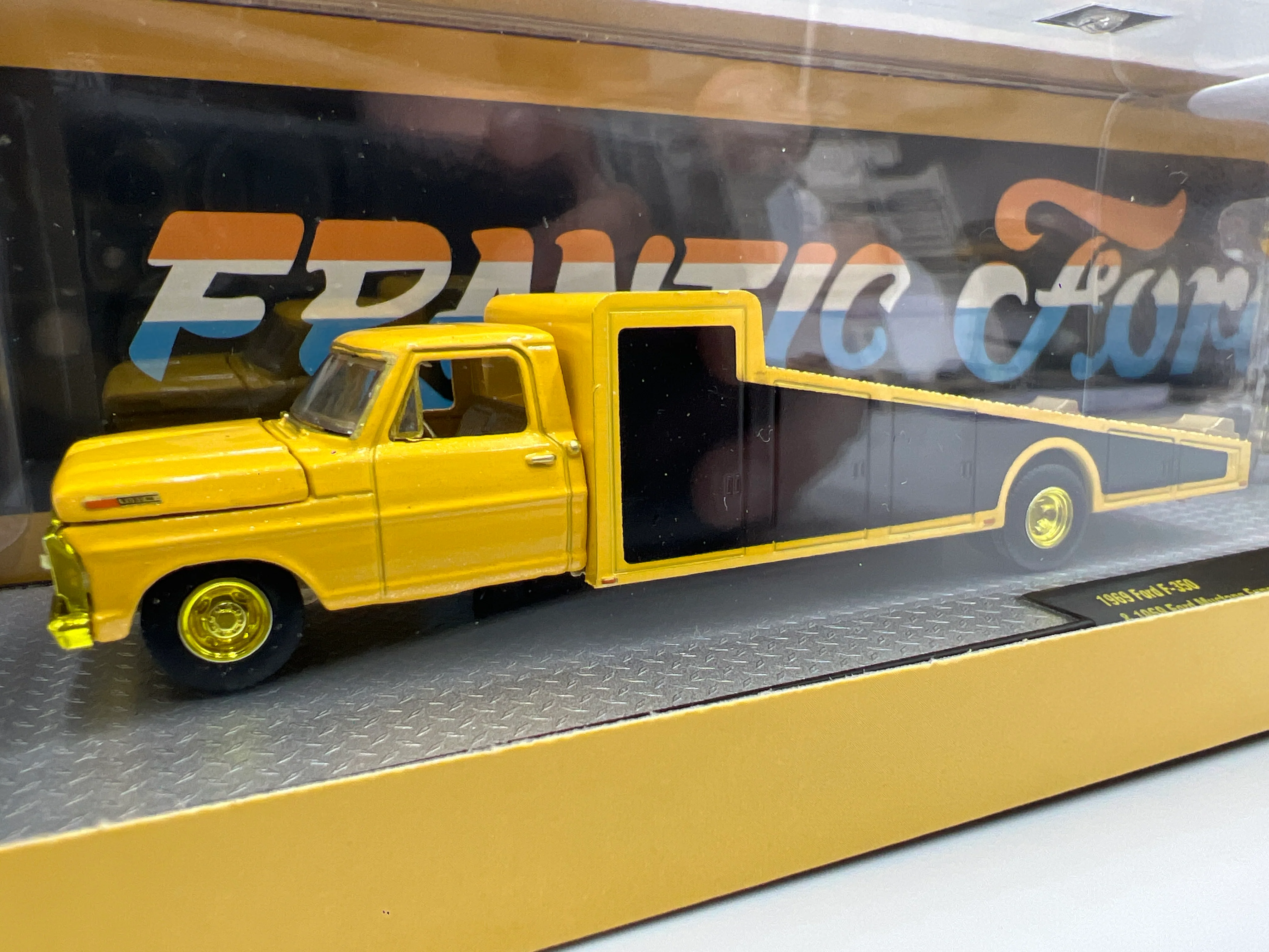 2025 M2 Machines Auto Haulers CHASE 1969 Ford F-350 & Mustang Funny Car Frantic Ford S44 - Image 2