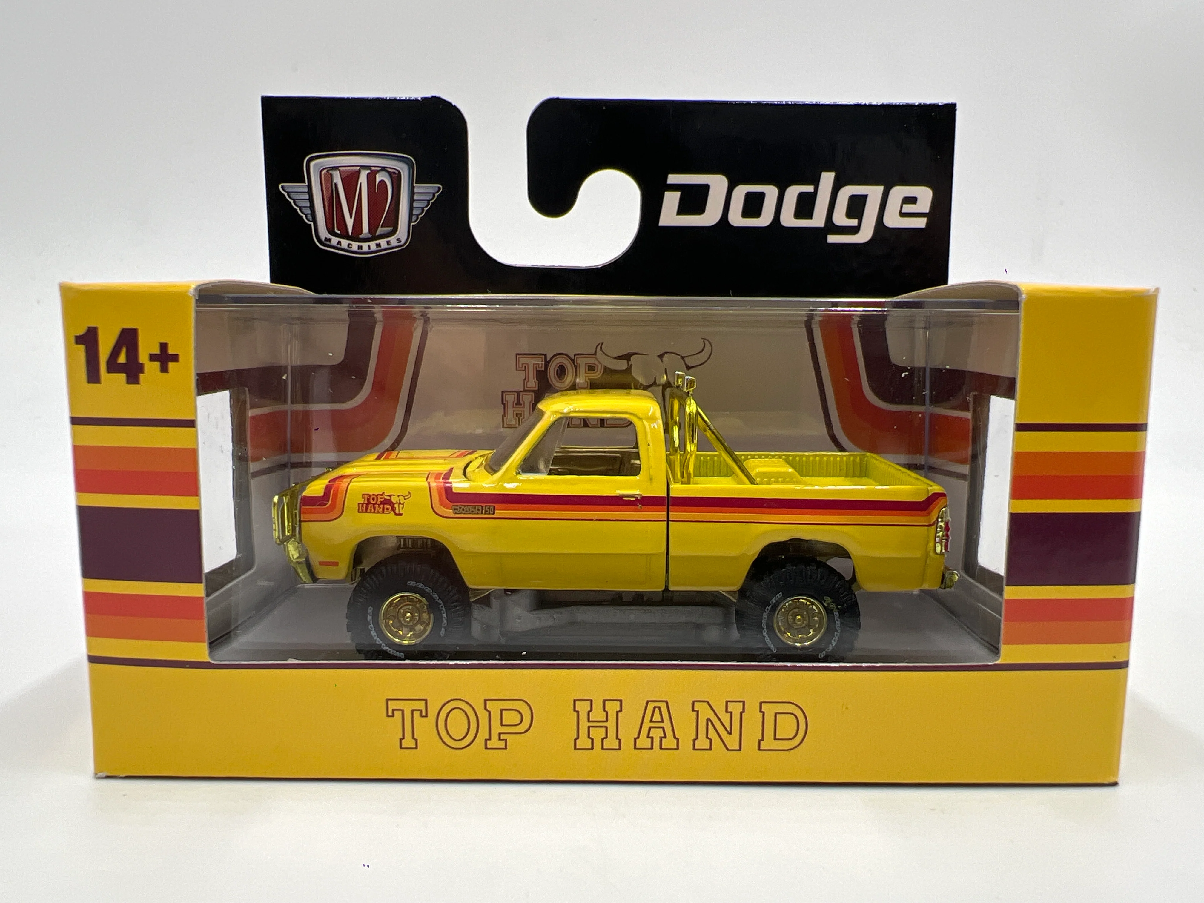 2025 M2 Machines Auto-Thentics CHASE 1978 Dodge 150 Power Wagon Top Hand Yellow R100 - Image 2