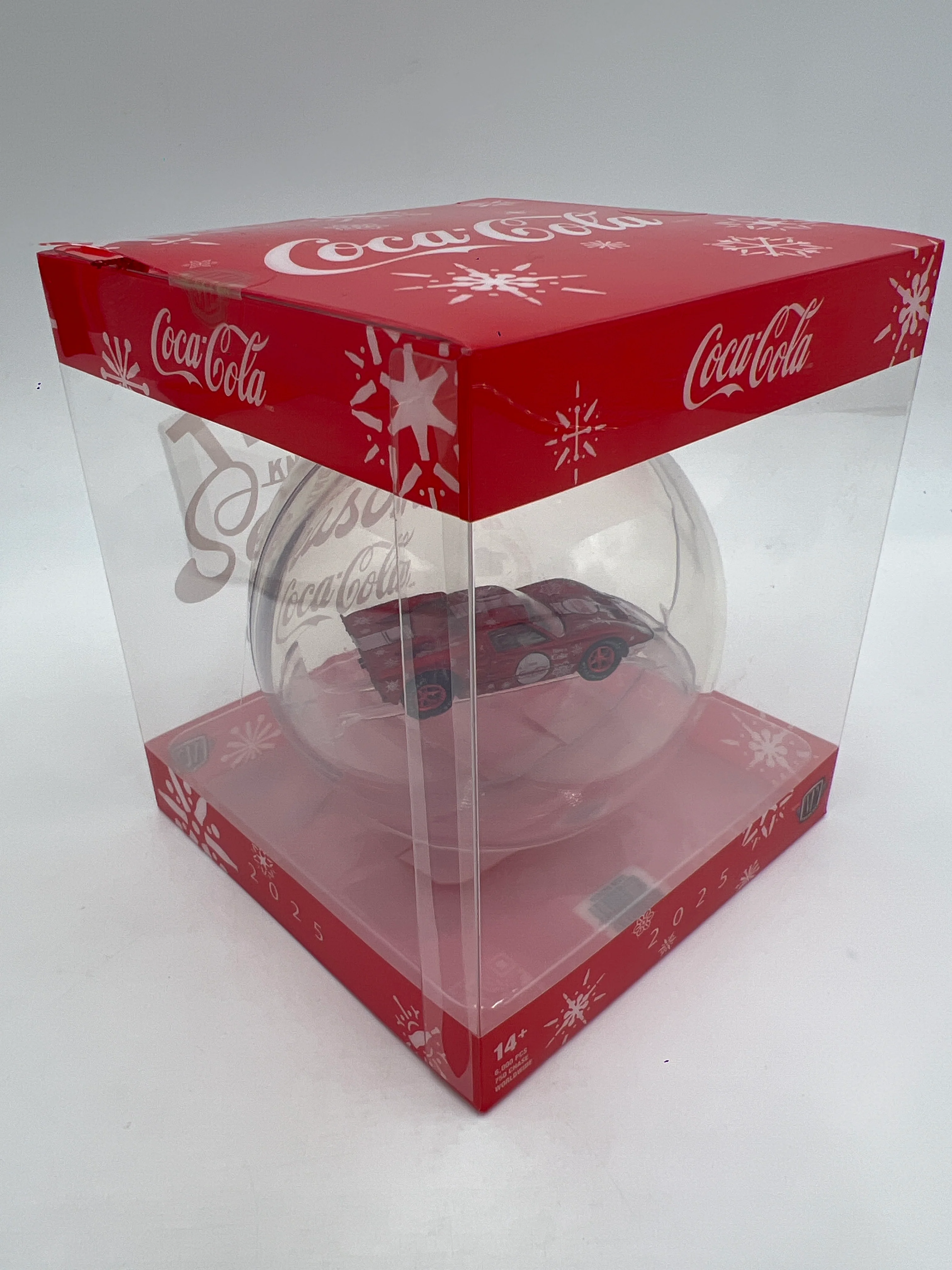 2025 M2 Machines Coca Cola Holiday Christmas Ornaments CHASE 1966 Ford GT40 Red - Image 4