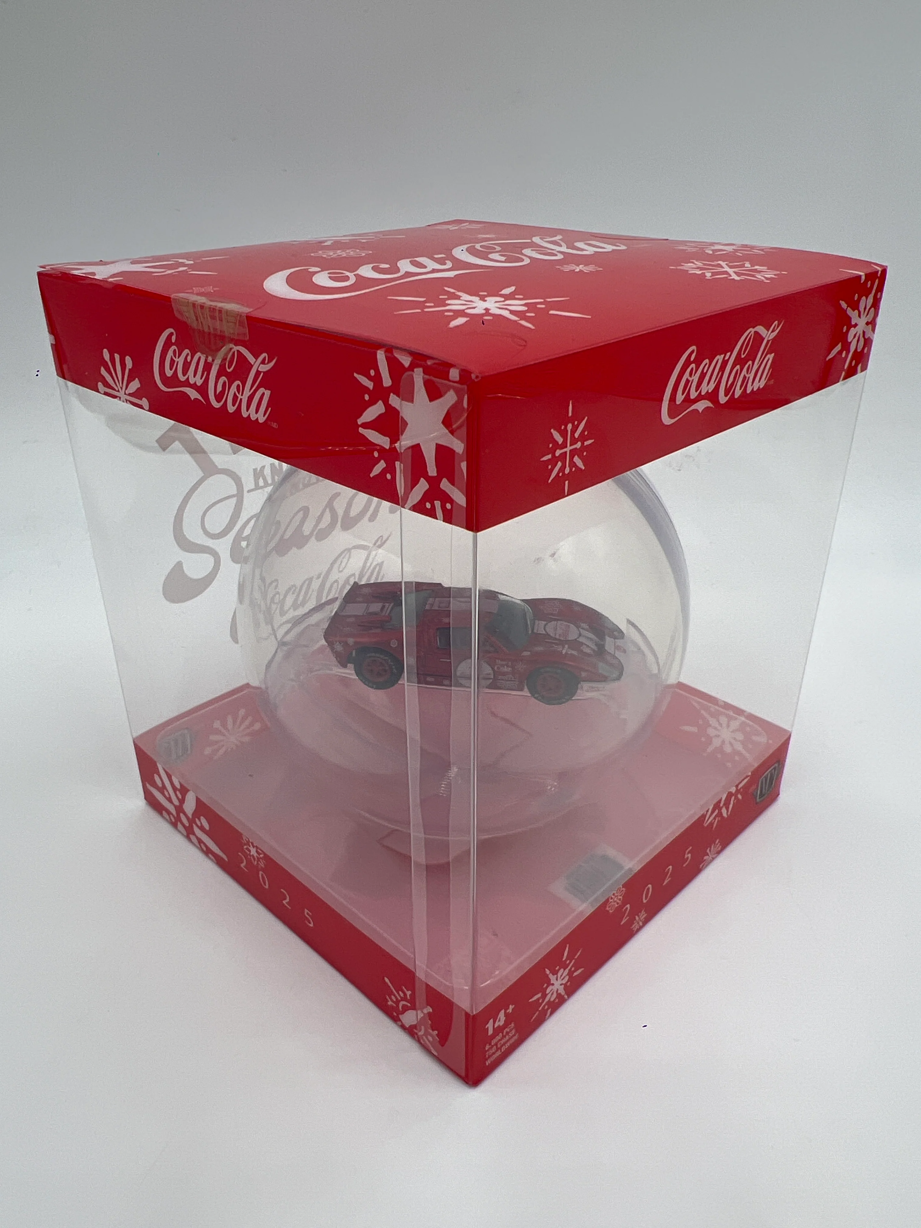 2025 M2 Machines Coca Cola Holiday Christmas Ornaments 1966 Ford GT40 Red - Image 4