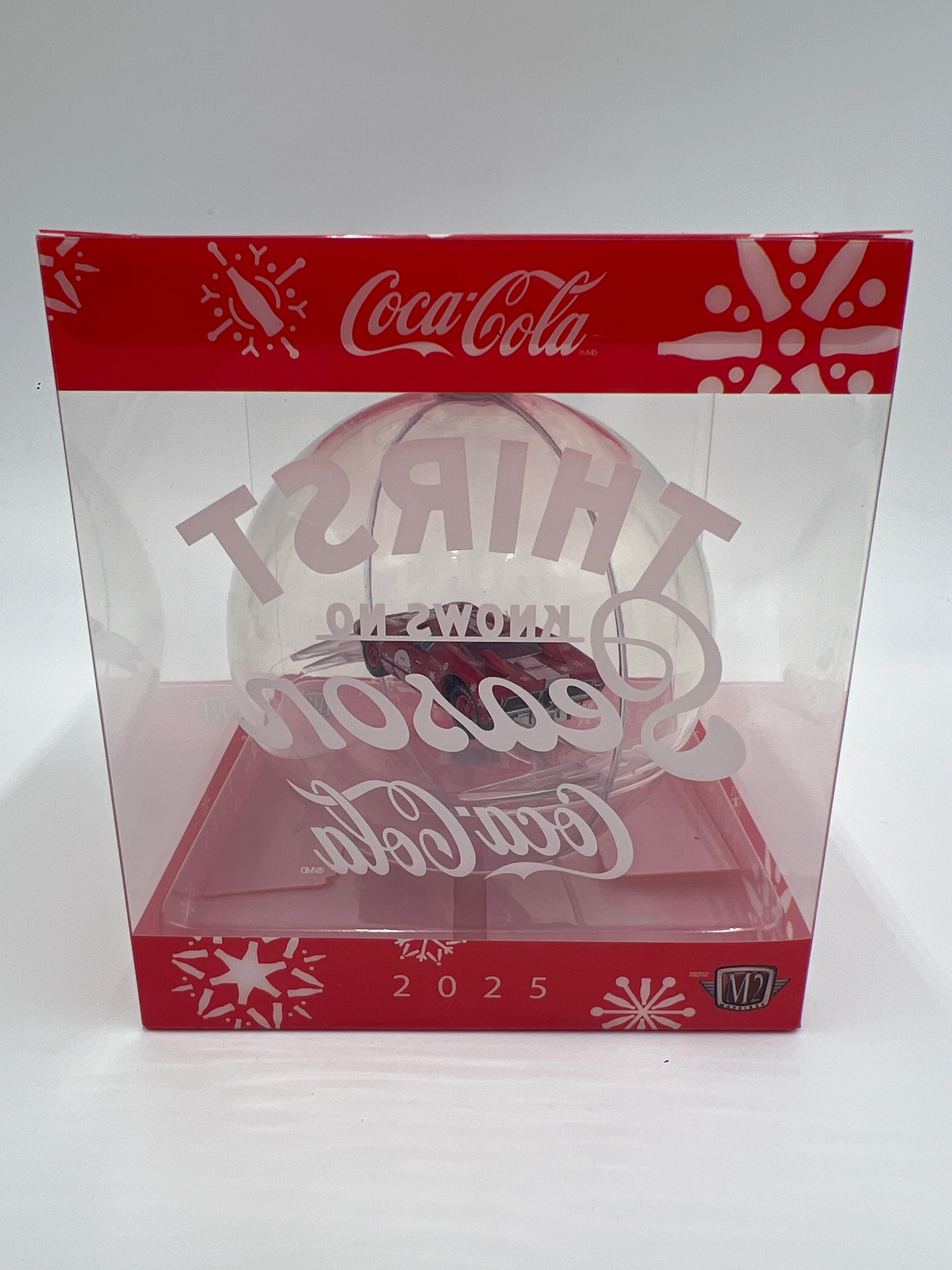 2025 M2 Machines Coca Cola Holiday Christmas Ornaments 1966 Ford GT40 Red - Image 5