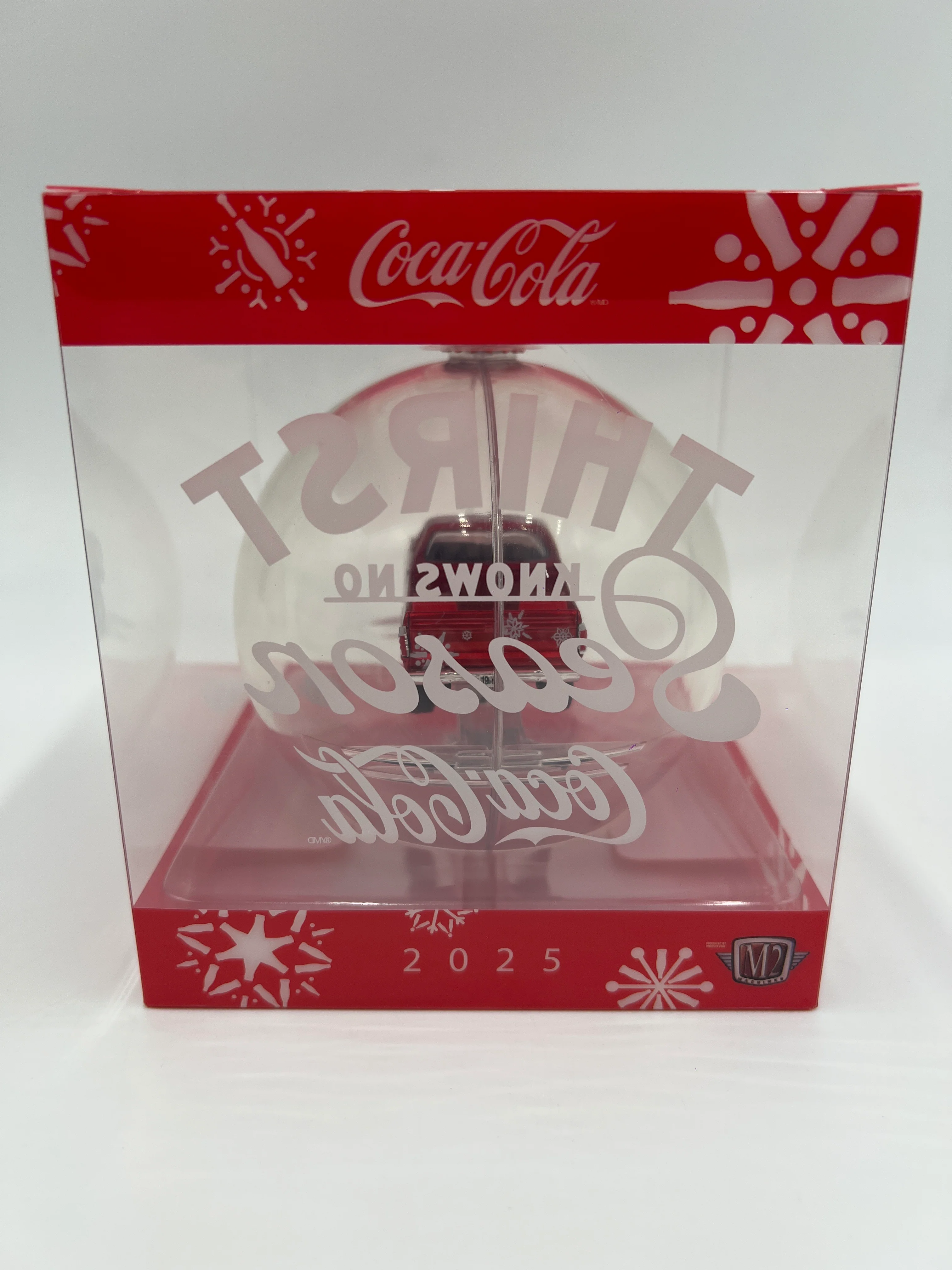2025 M2 Machines Coca Cola Holiday Christmas Ornaments 1974 Dodge W200 Power Wagon Red - Image 5