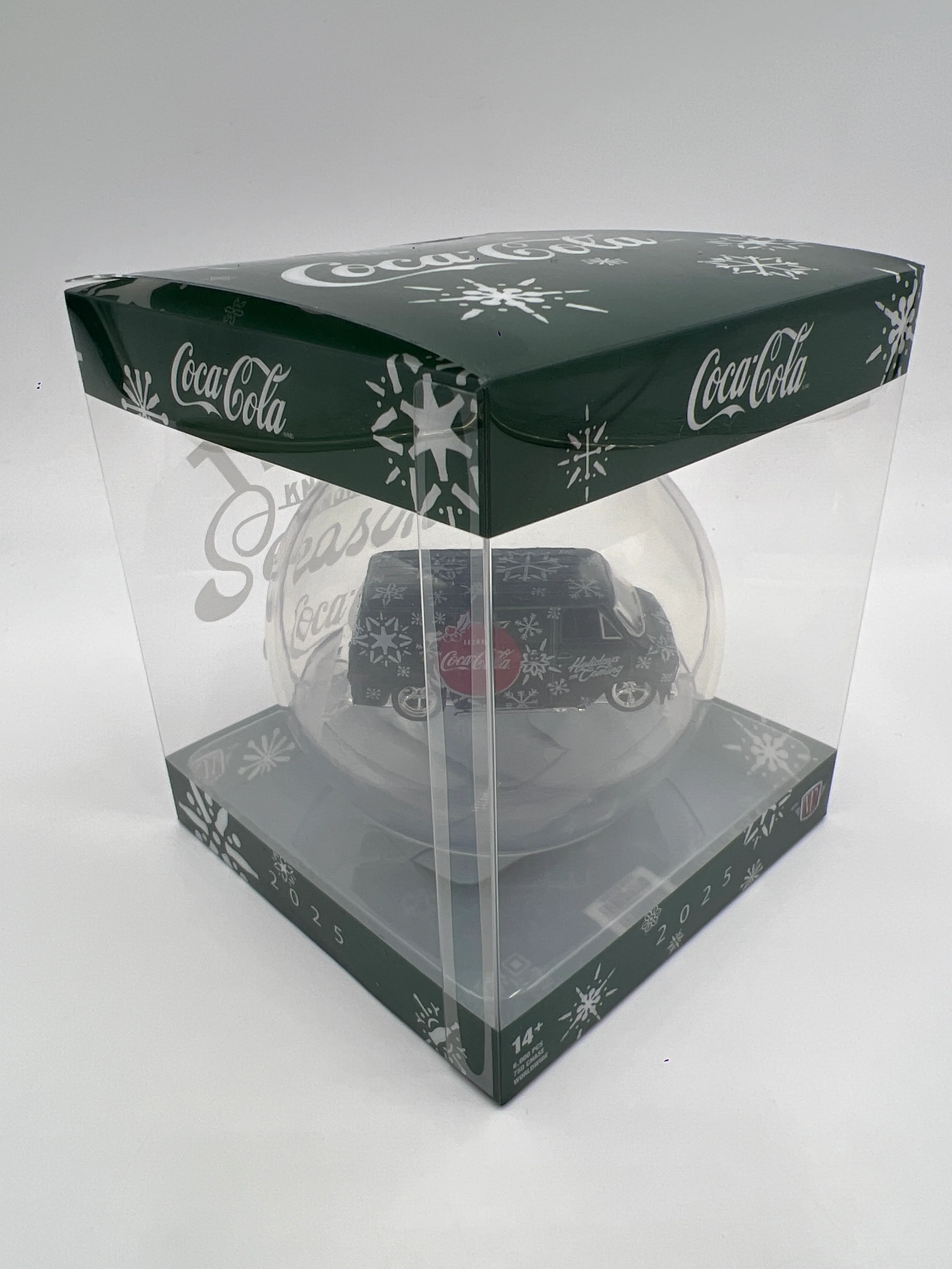 2025 M2 Machines Coca Cola Holiday Christmas Ornaments 1971 Chevrolet Van Dark Green - Image 4