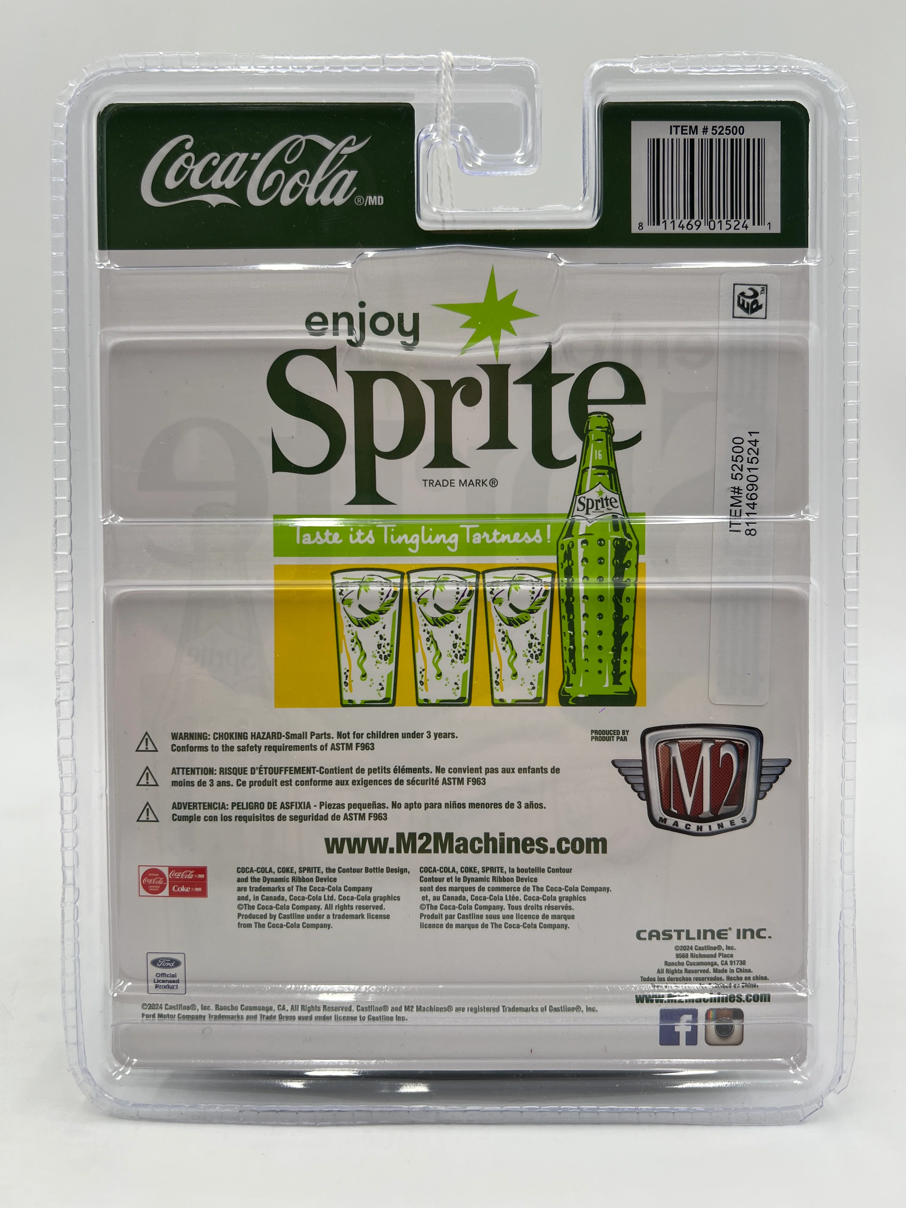 2025 M2 Machines Coca Cola CHASE Sprite 1949 Mercury Custom White A54 - Image 5