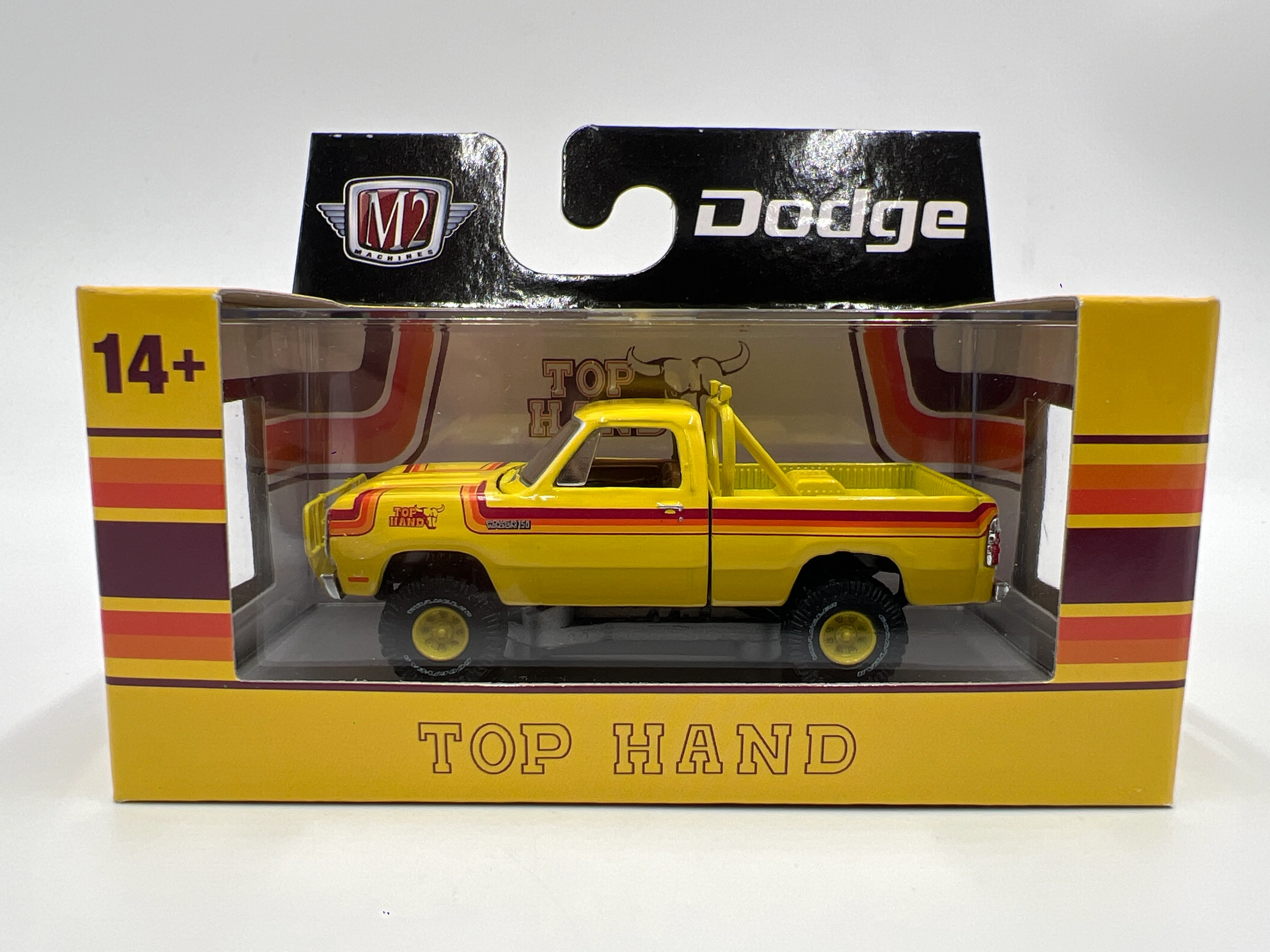 2025 M2 Machines Auto-Thentics 1978 Dodge 150 Power Wagon Top Hand Yellow R100 - Image 2