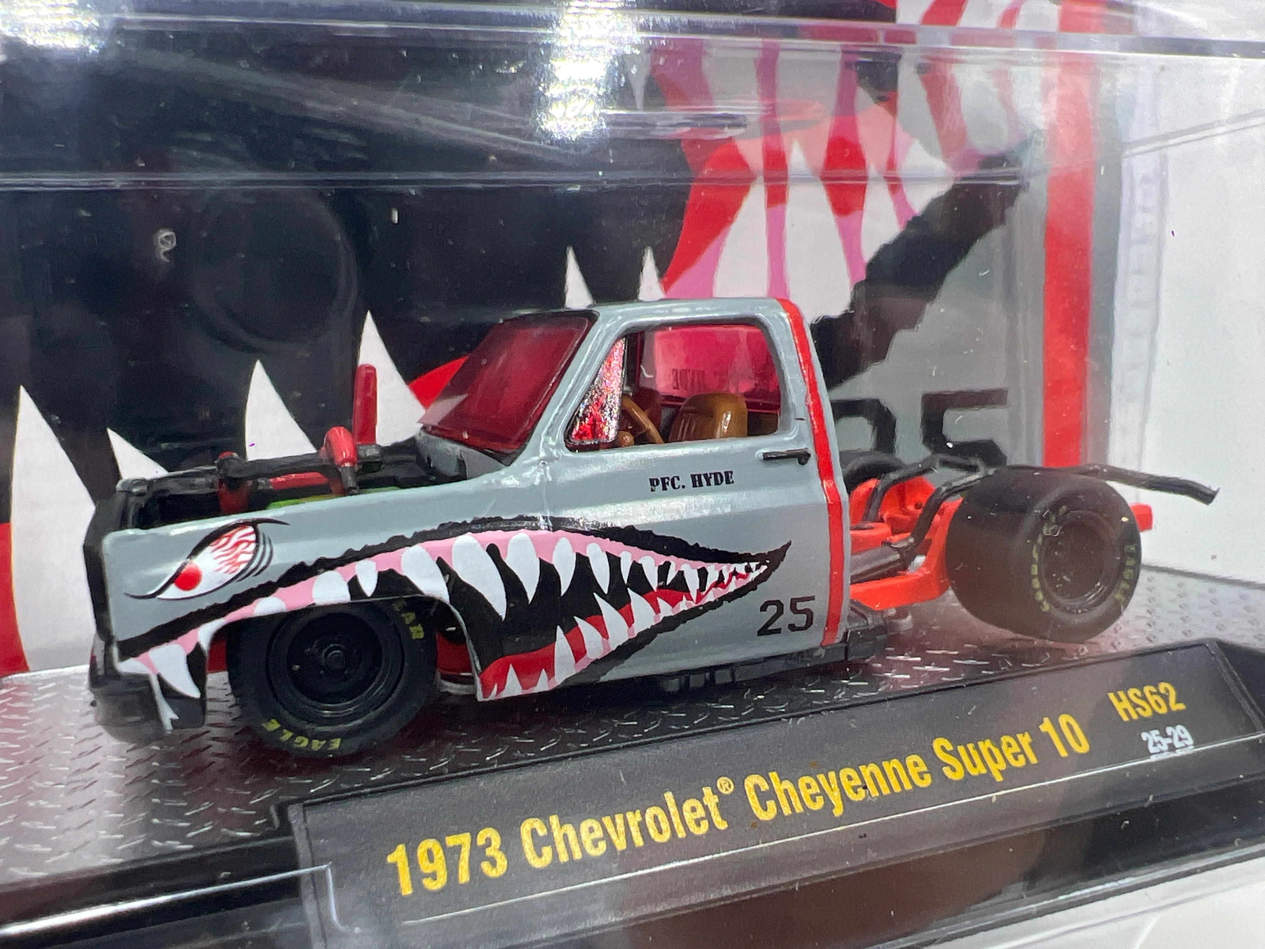 2025 M2 Machines Hobby Exclusive PFC Hyde 1973 Chevrolet Cheyenne Super 10 Gray HS62 204G - Image 2