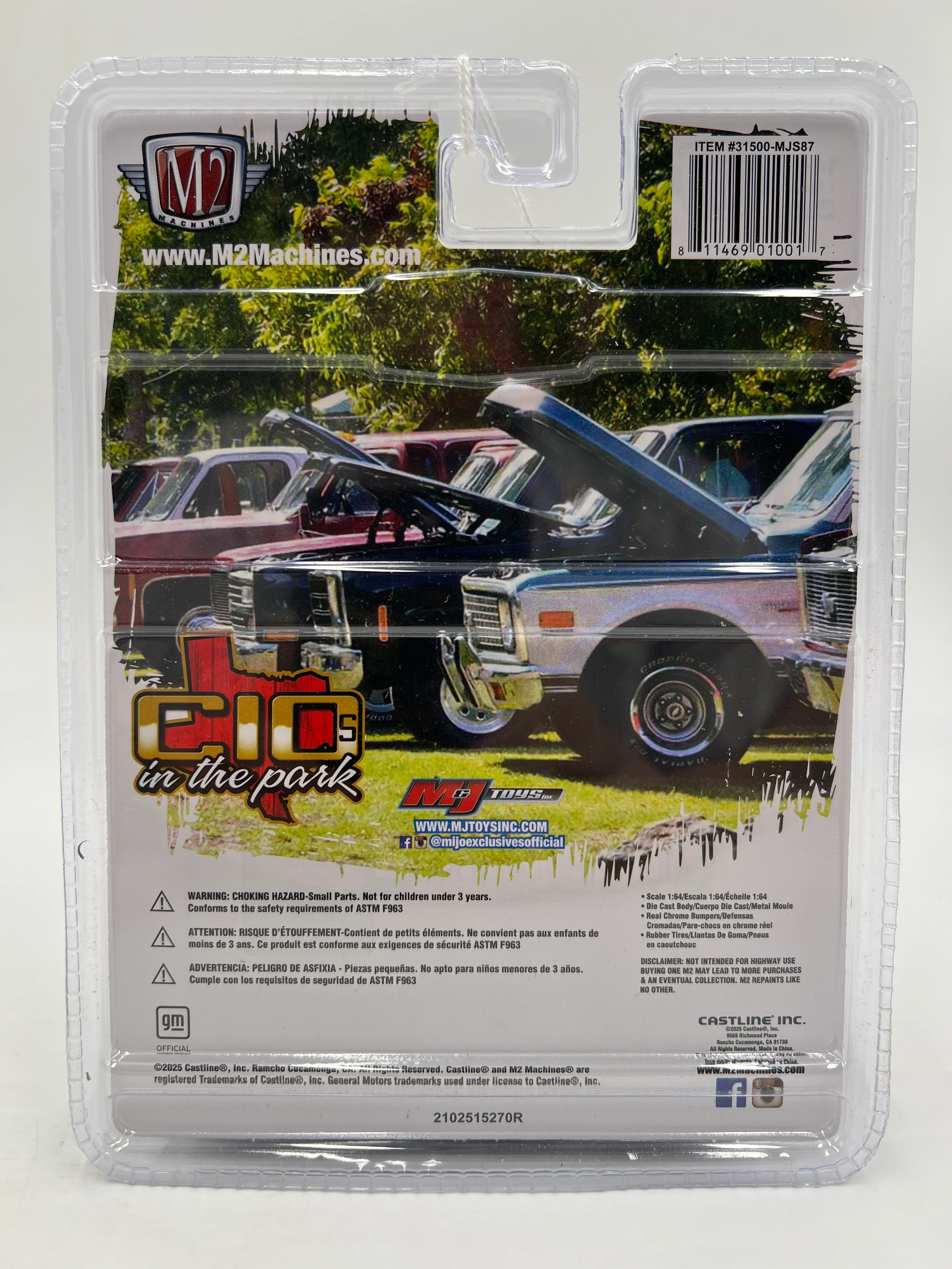 2025 M2 Machines Mijo Exclusives CHASE C10s In The Park 1977 Chevrolet Cheyenne 10 Blue MJS87 - Image 6