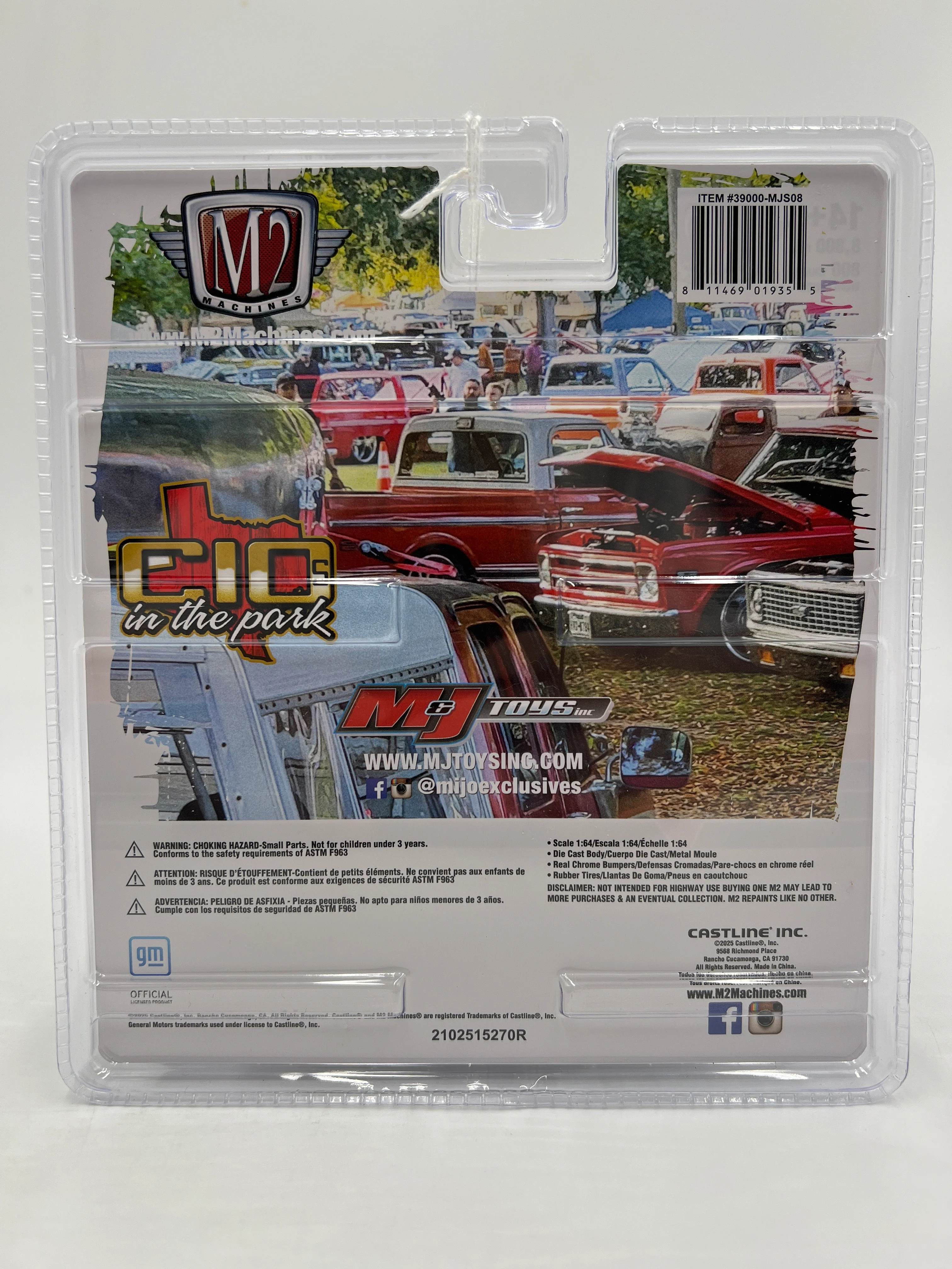 2025 M2 Machines Mijo Exclusives C10s In The Park 1975 Chevrolet Cheyenne Super 30 White MJS08 199G - Image 6