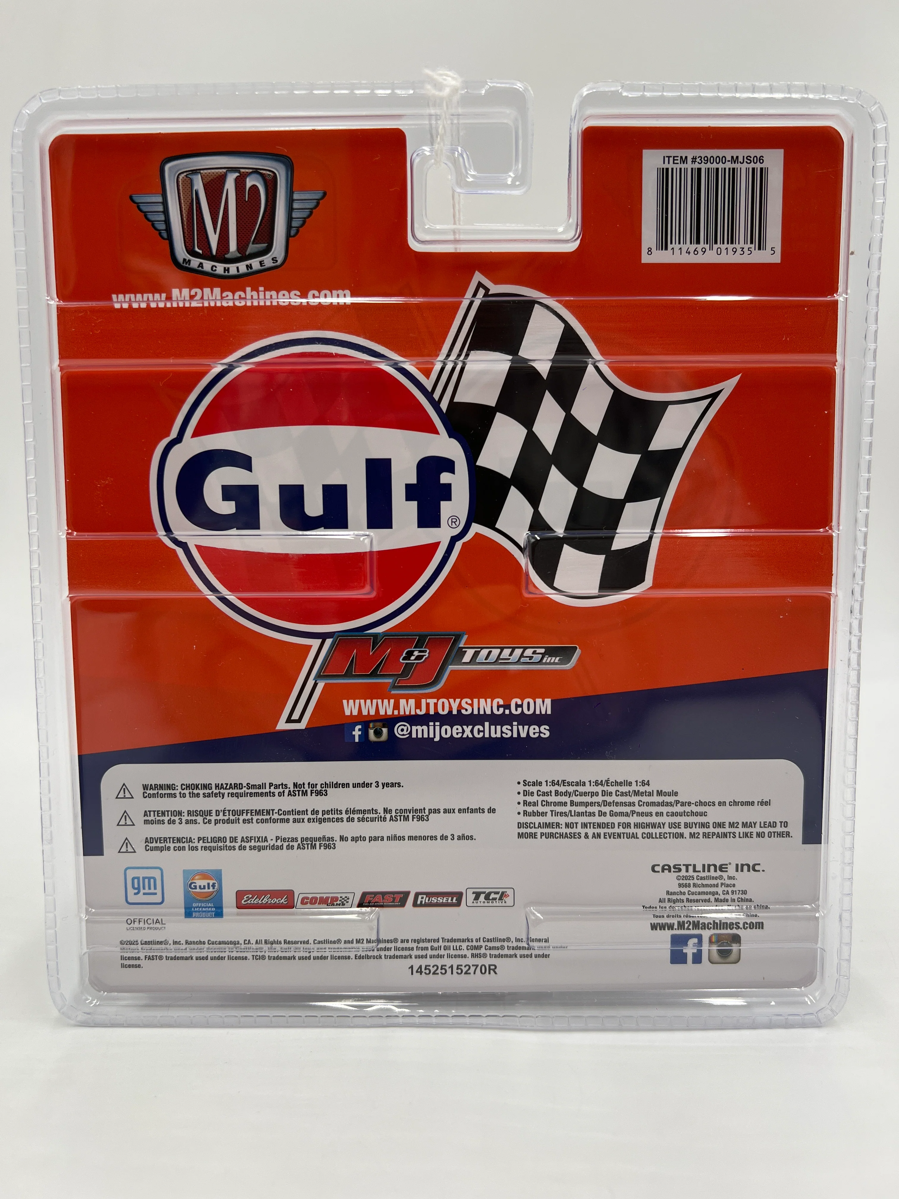 2025 M2 Machines Mijo Exclusives Gulf 1973 Chevrolet Cheyenne Super 30 199E - Image 6