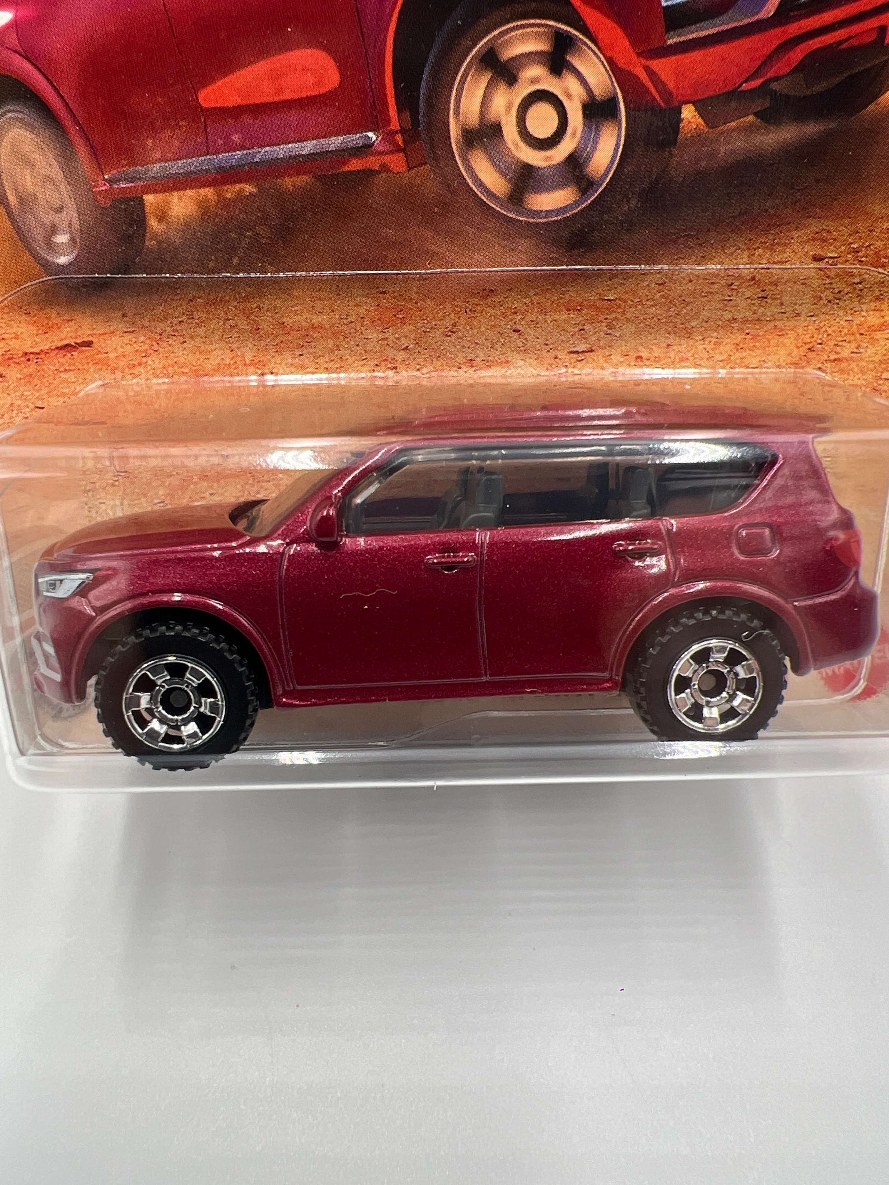 2025 Matchbox #54 2022 Infiniti QX80 Red 213P - Image 3
