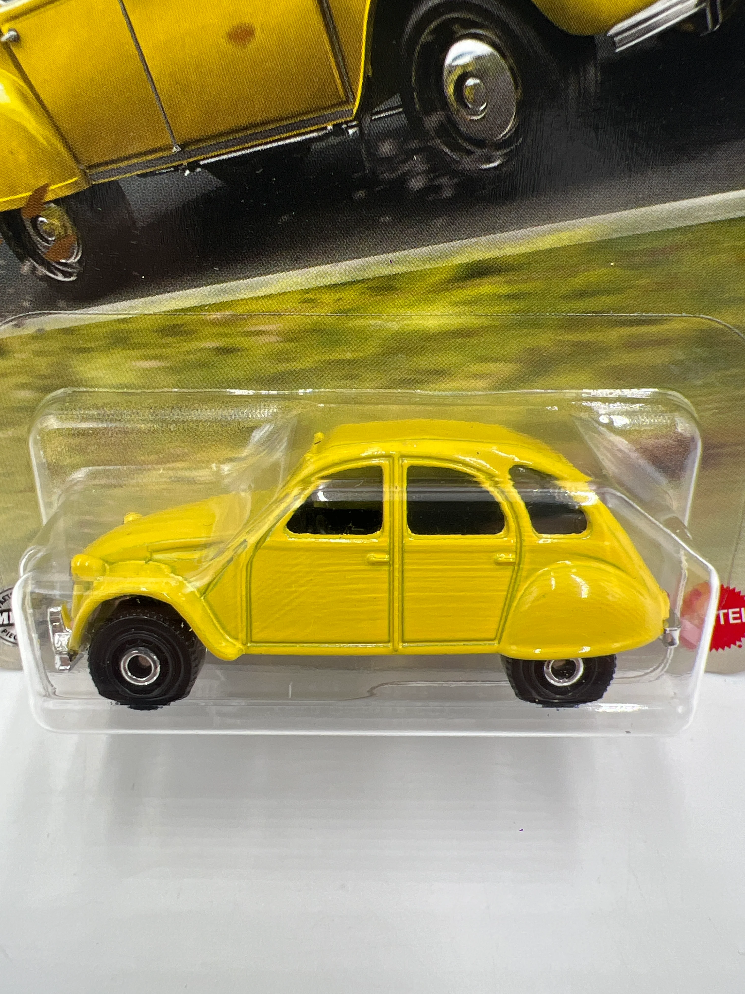 2025 Matchbox #115 1970 Citroen 2CV Yellow 208D - Image 2