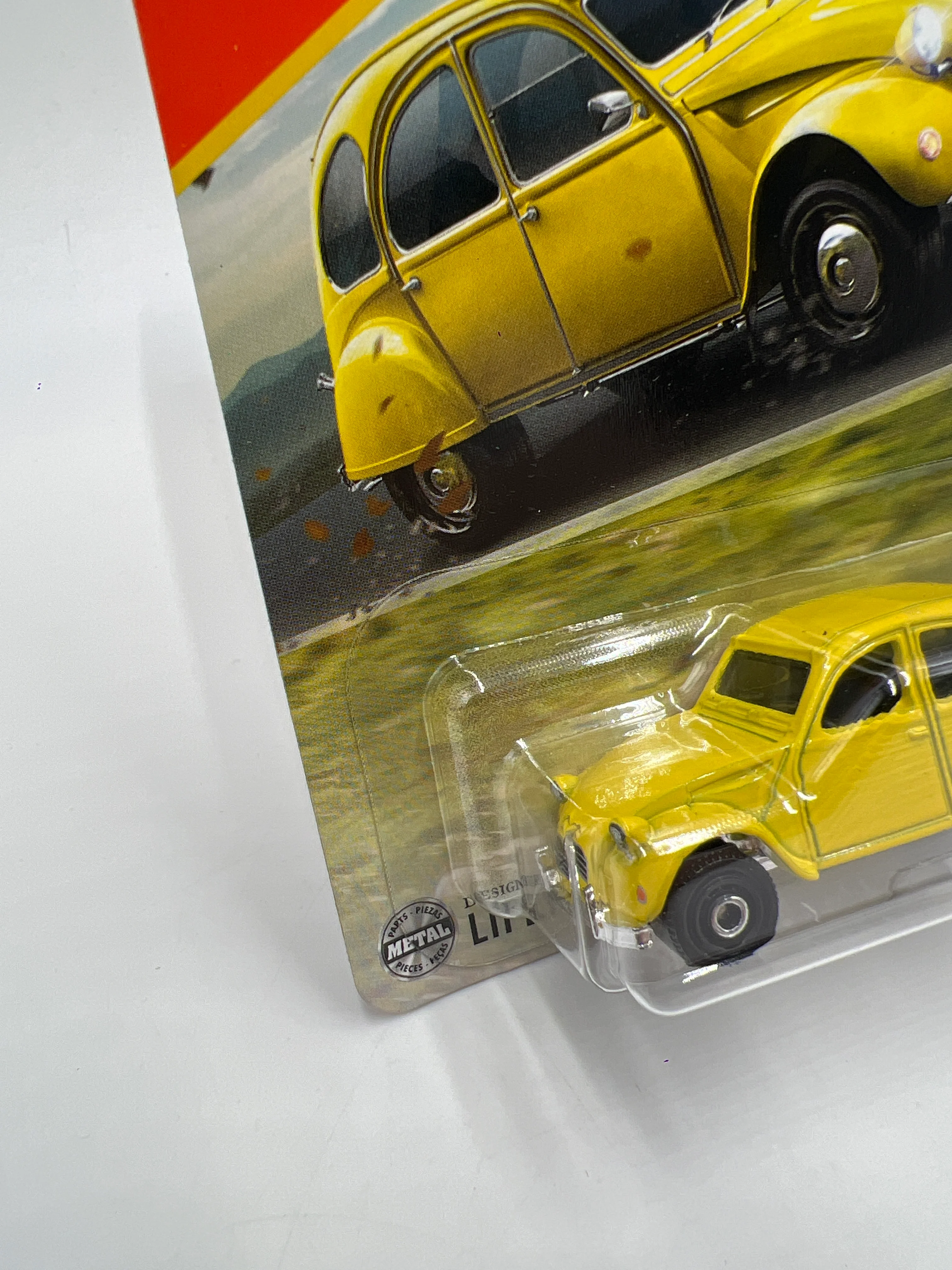 2025 Matchbox #115 1970 Citroen 2CV Yellow 208D - Image 4