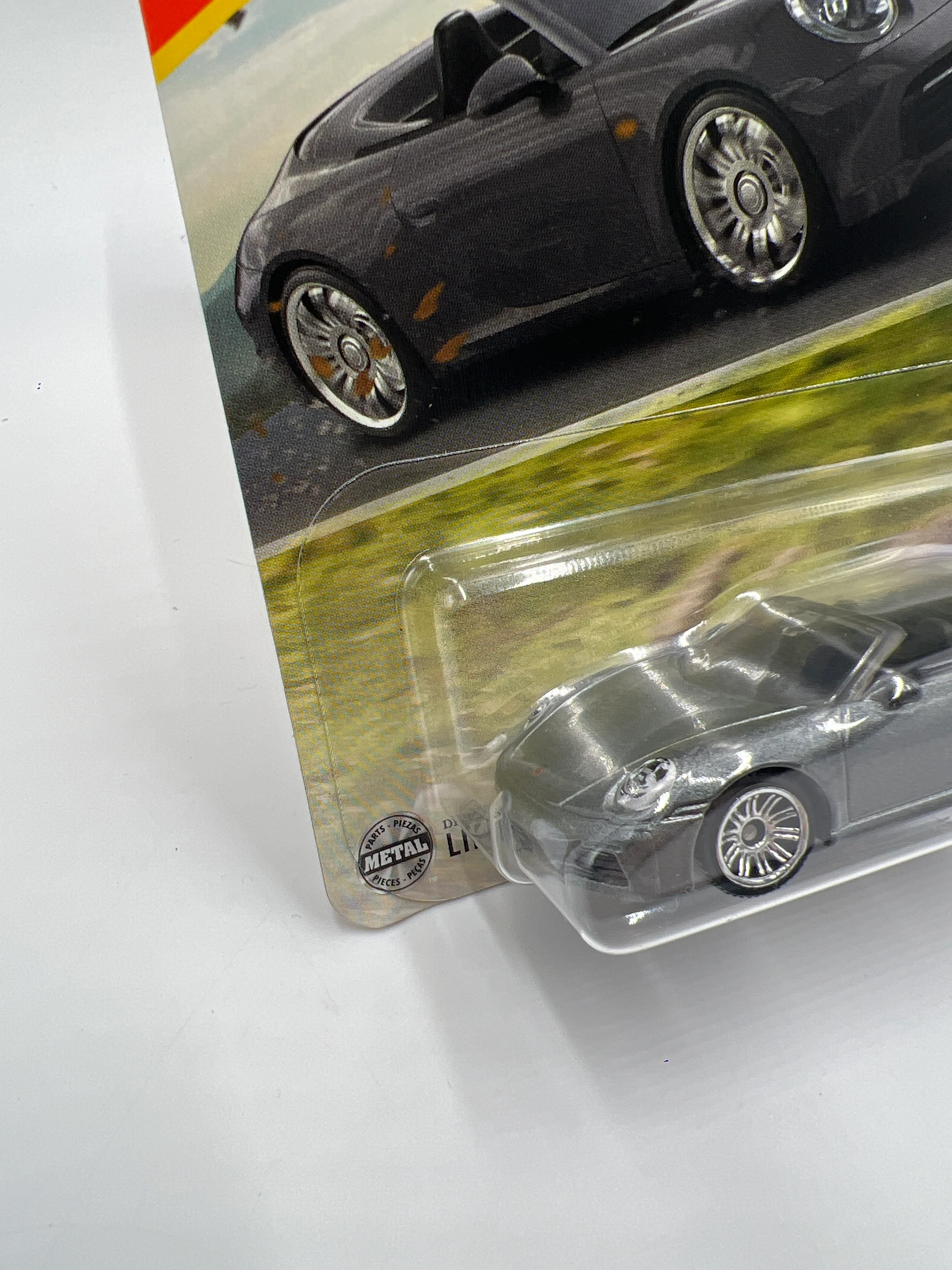 2025 Matchbox #27 Porsche 911 Carrera Cabriolet Silver 209E - Image 4