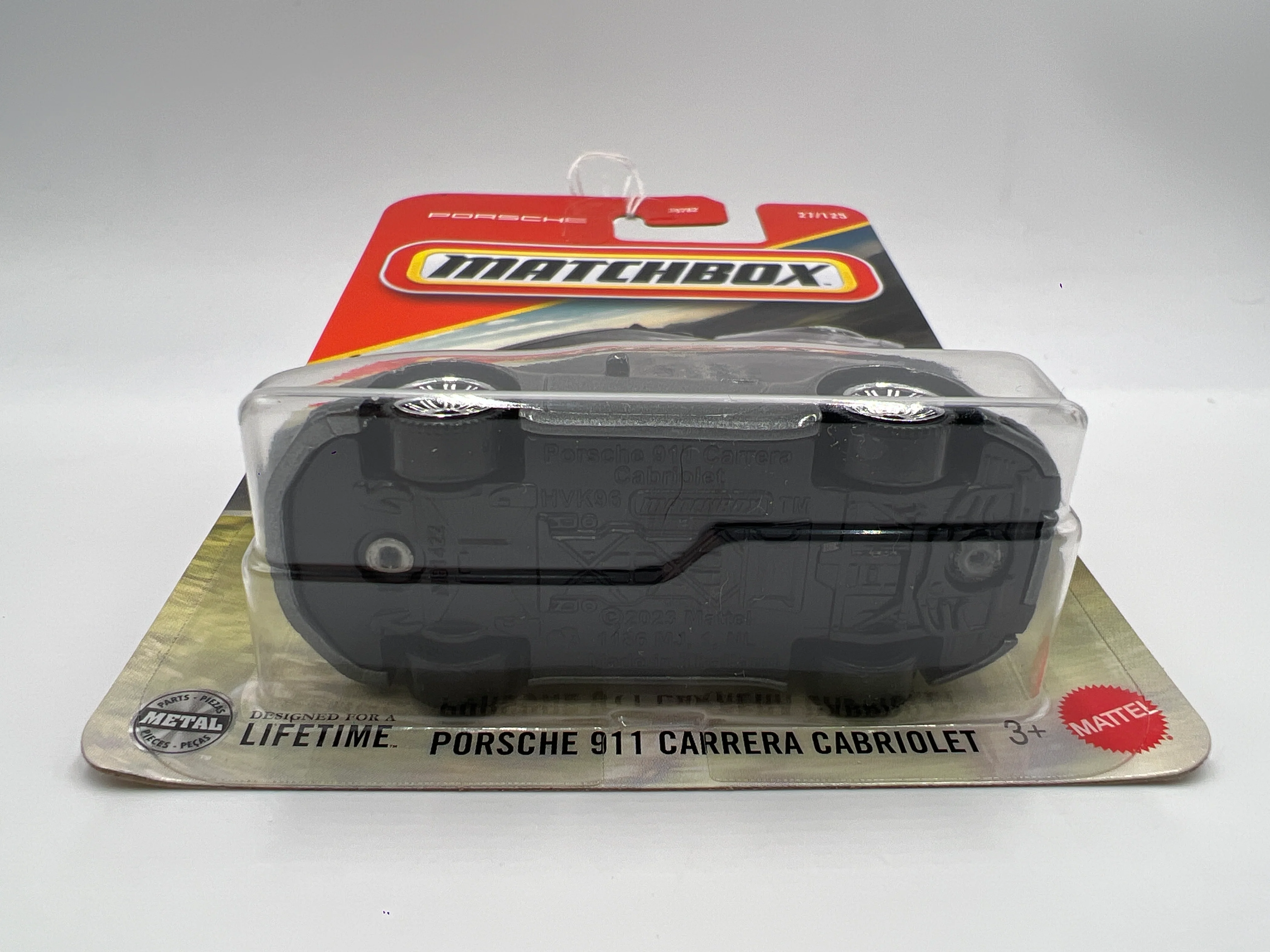 2025 Matchbox #27 Porsche 911 Carrera Cabriolet Silver 209E - Image 5