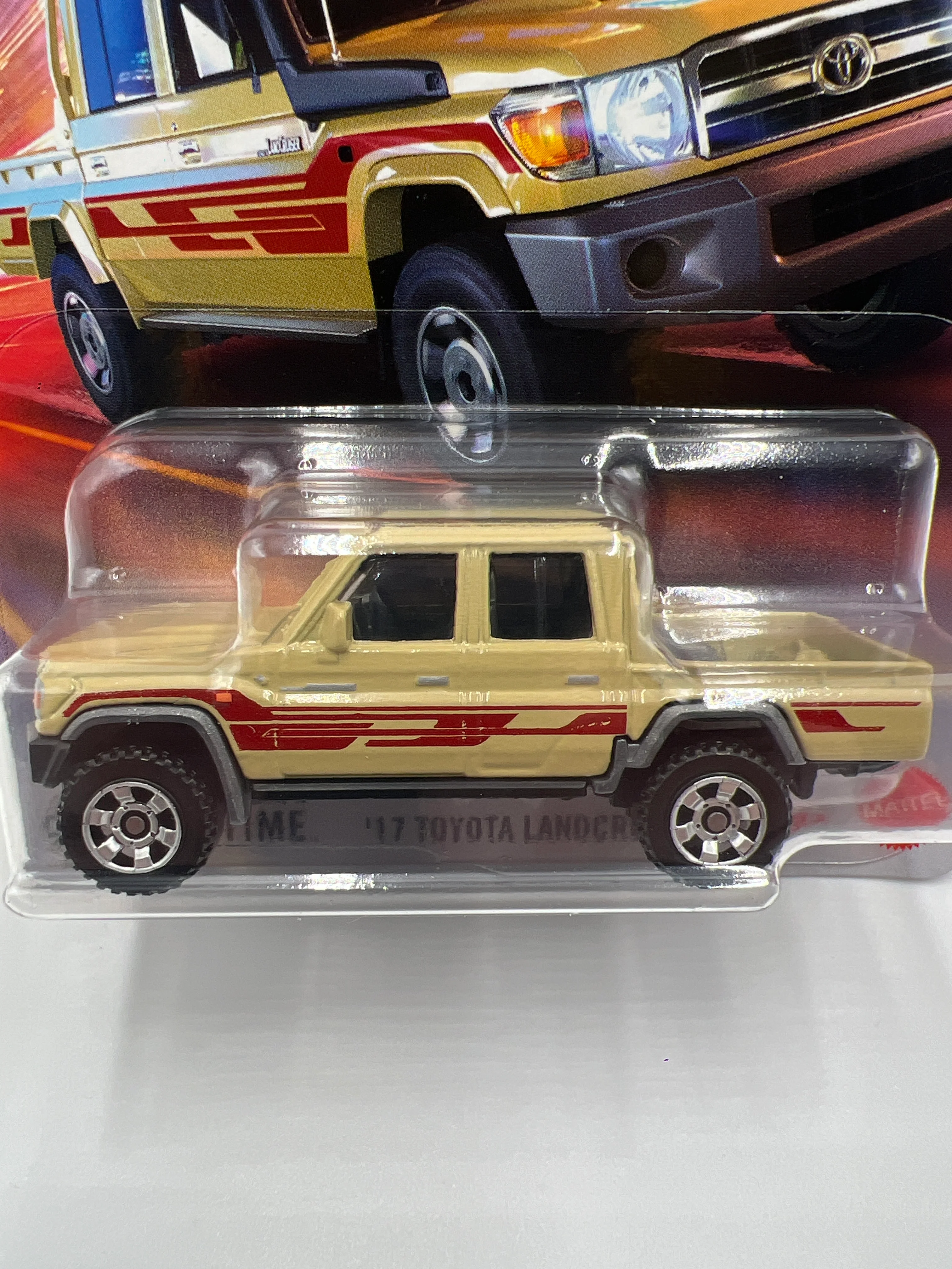 2025 Matchbox #109 17 Toyota Landcruiser 78 Tan 210C - Image 3