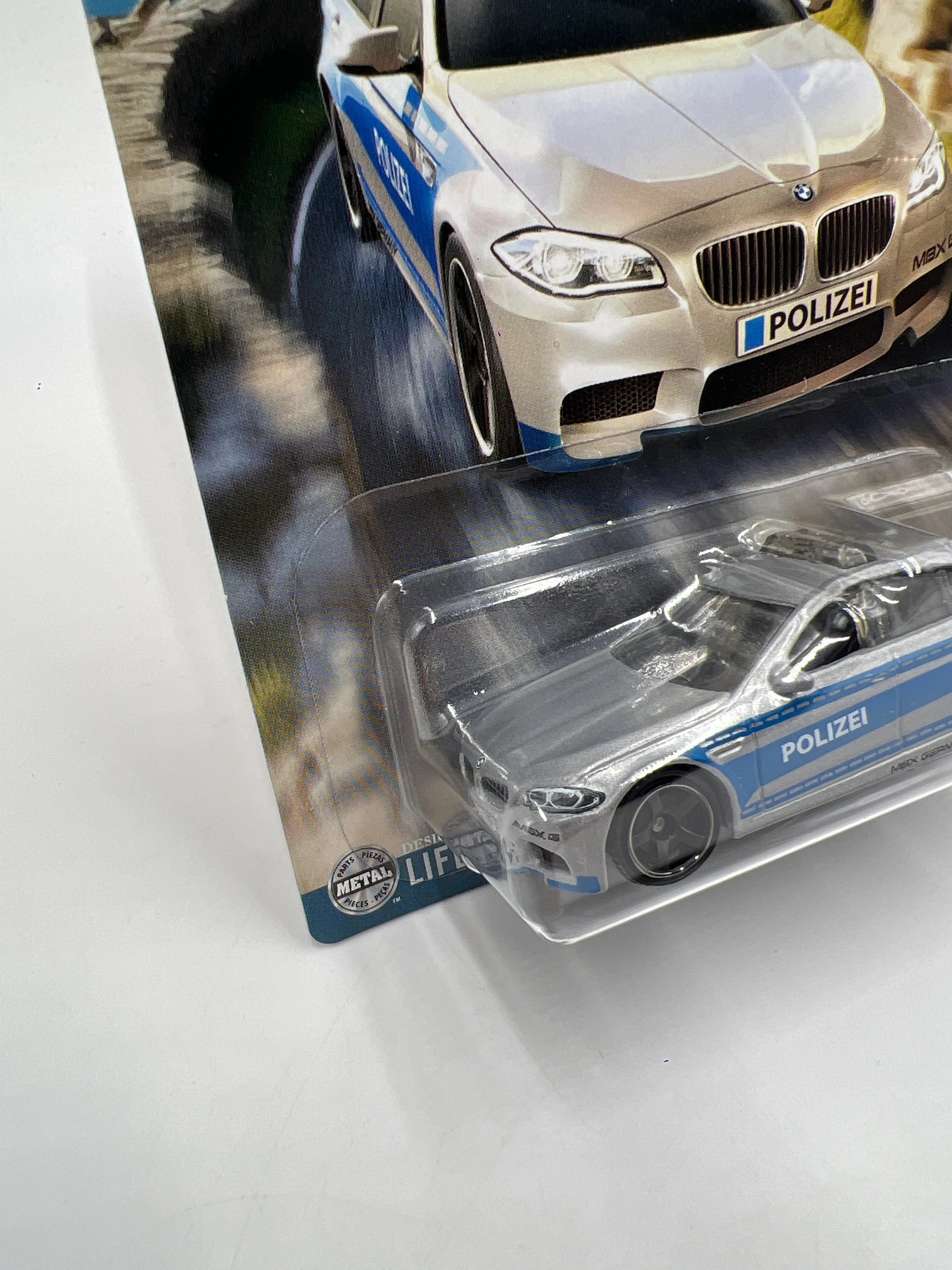 2025 Matchbox Germany Series #2 BMW M5 Police Silver 162B - Image 4