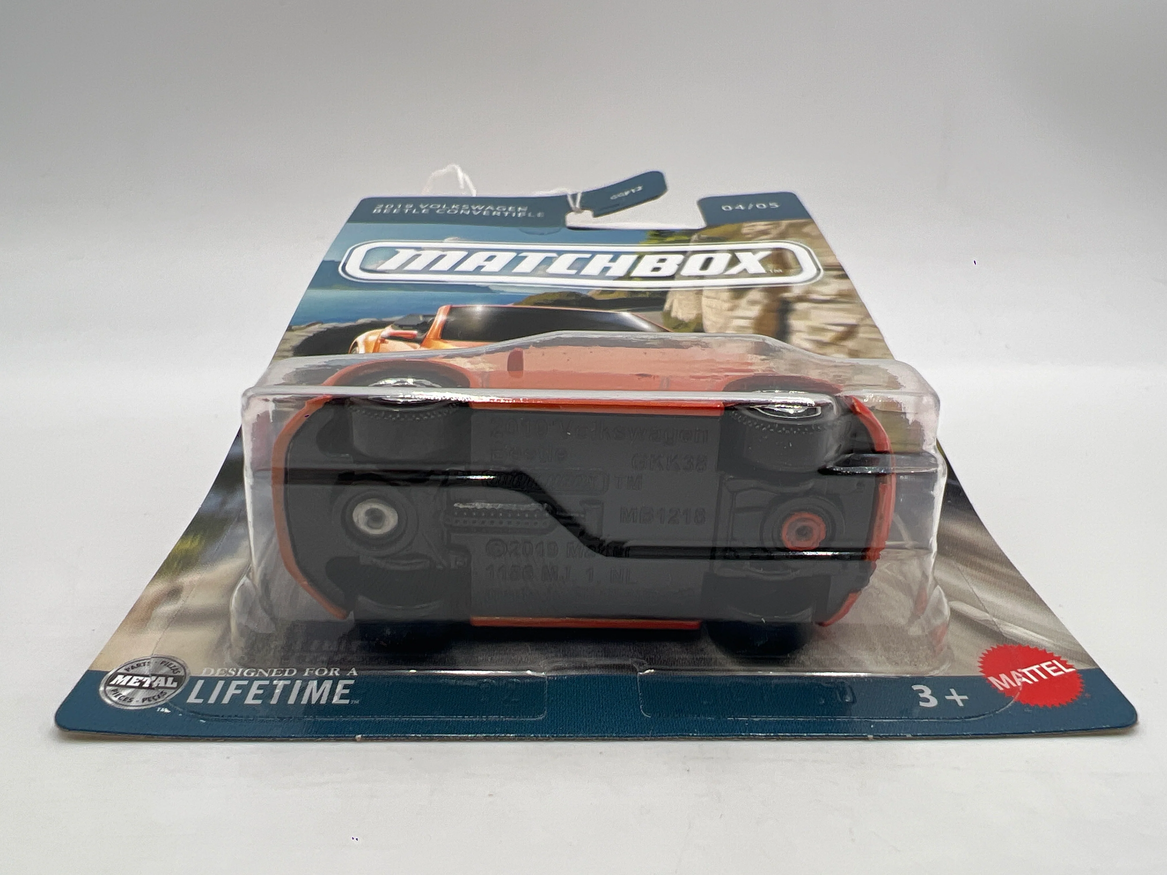 2025 Matchbox Germany Series #4 2019 Volkswagen Beetle Convertible Orange 162D - Image 5