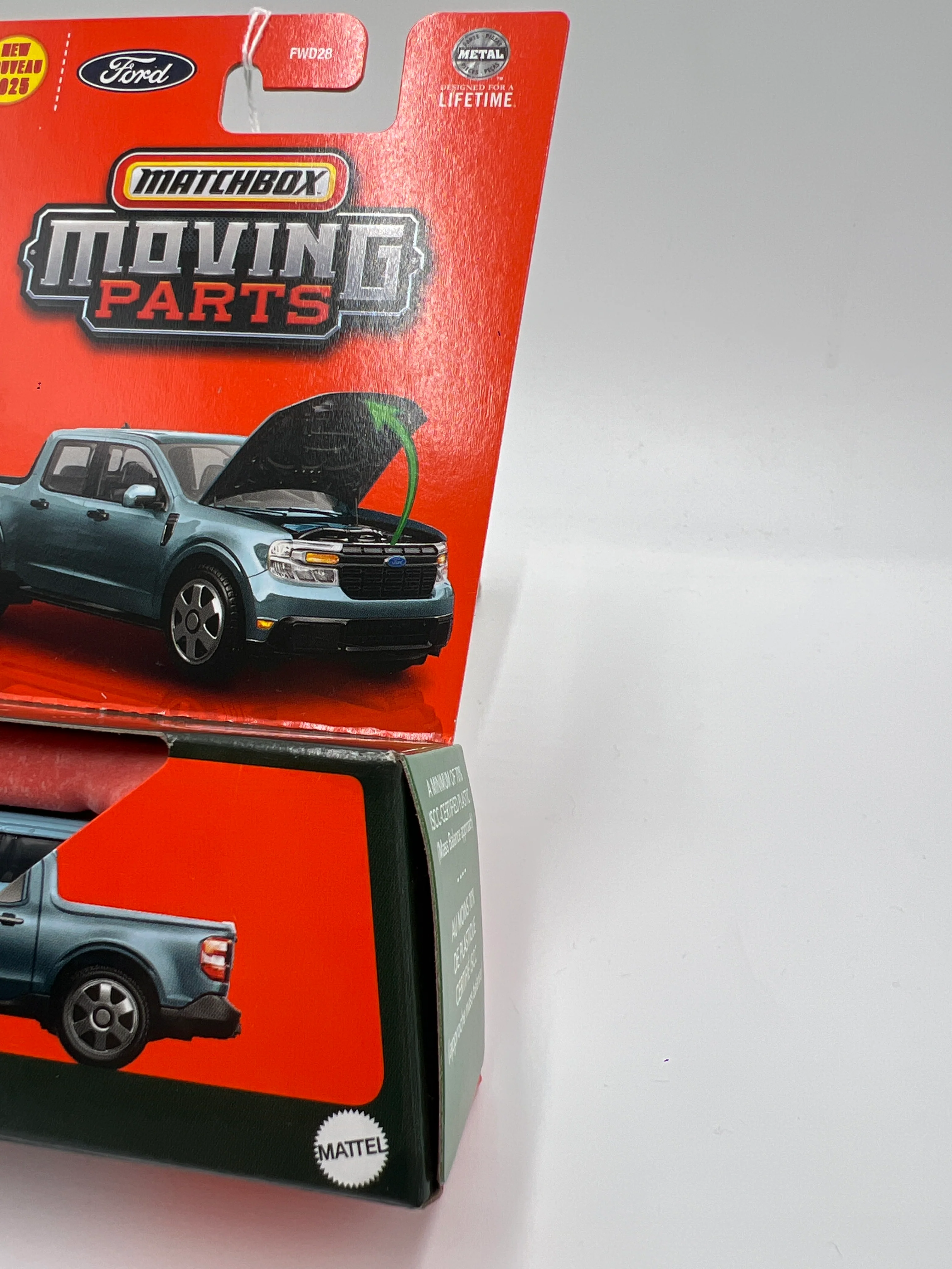 2025 Matchbox Moving Parts #13 2023 Ford Maverick Light Blue 167K - Image 4