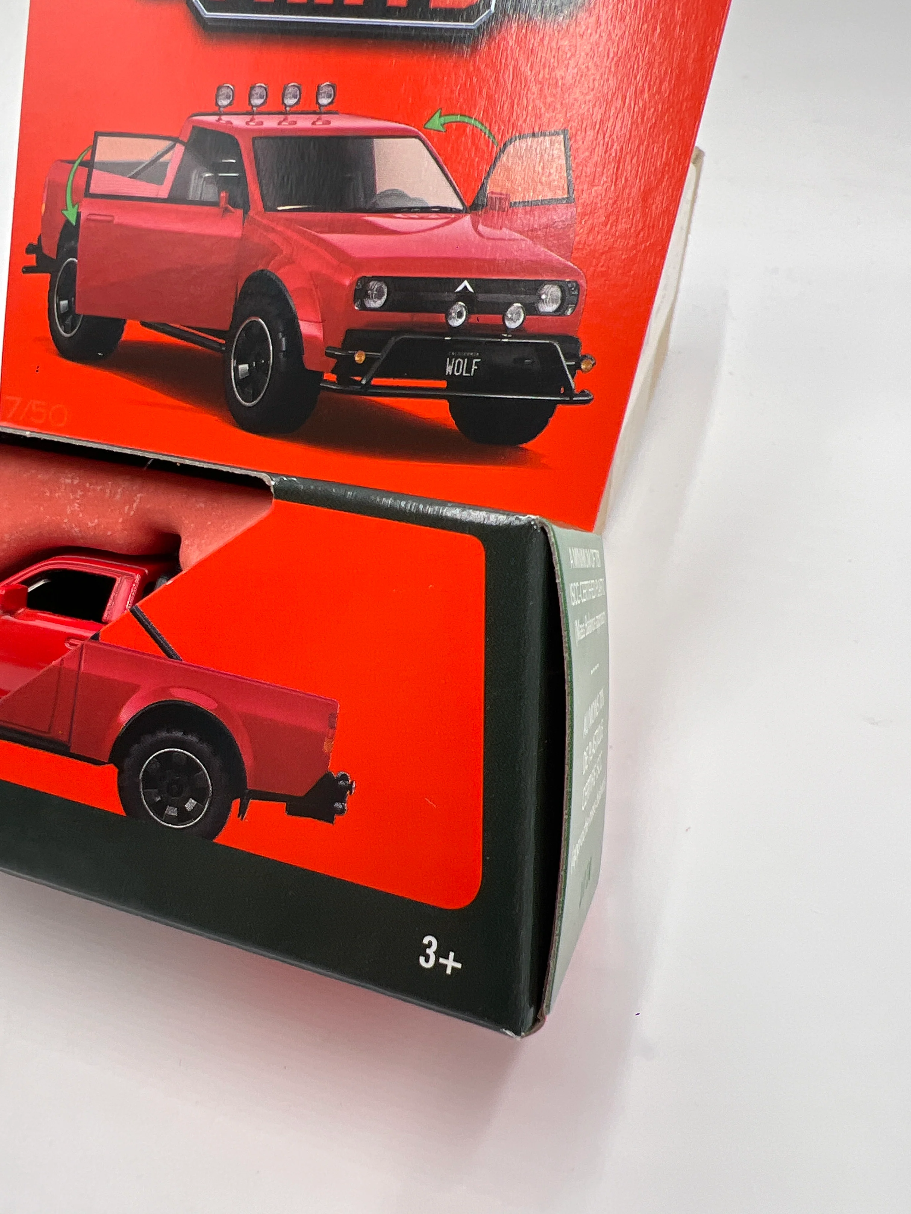 2025 Matchbox Moving Parts #7 Alpha Wolf Electric Truck Red 163F - Image 4