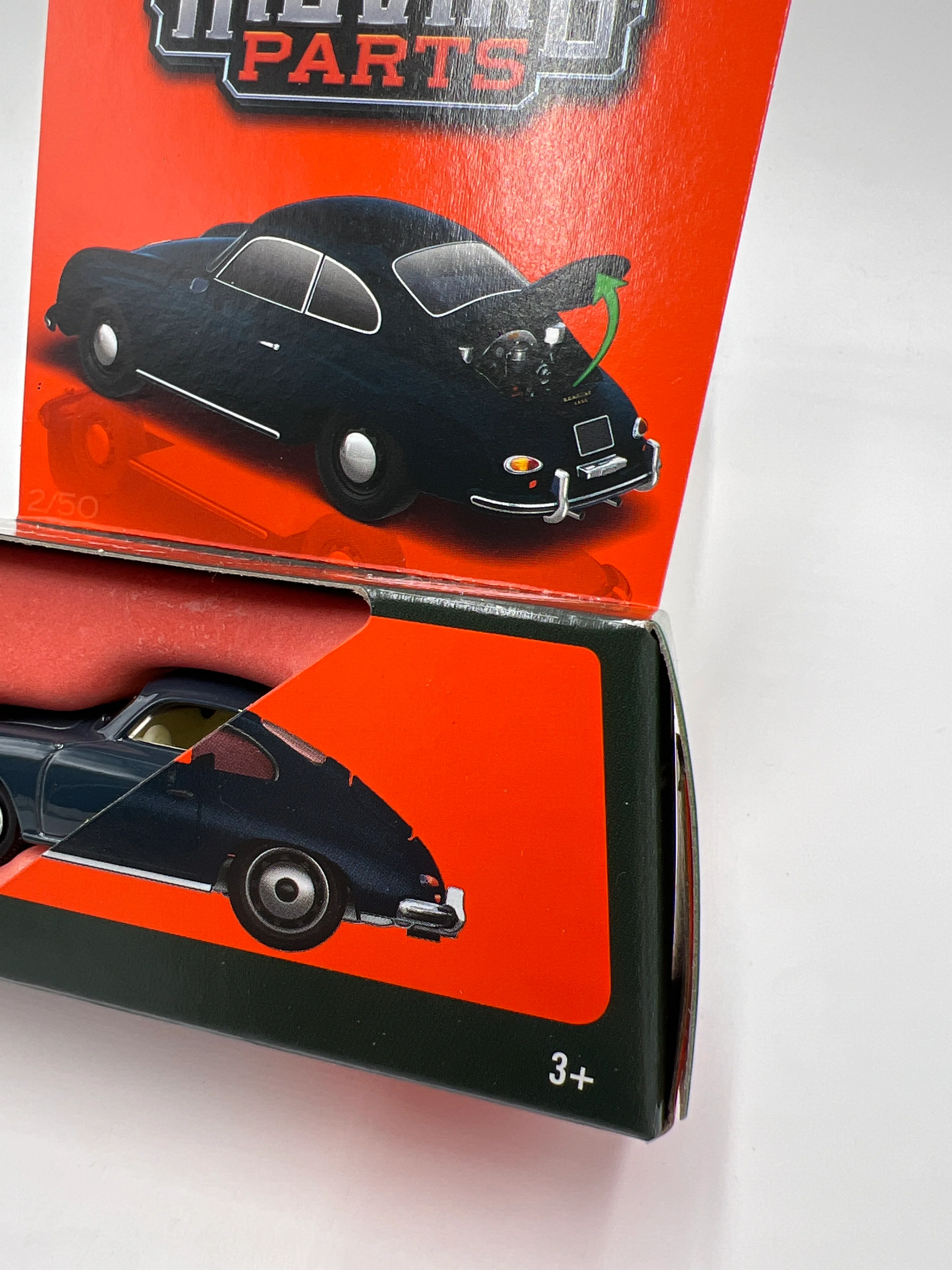 2025 Matchbox Moving Parts #2 Porsche 356A Dark Blue 162D - Image 4