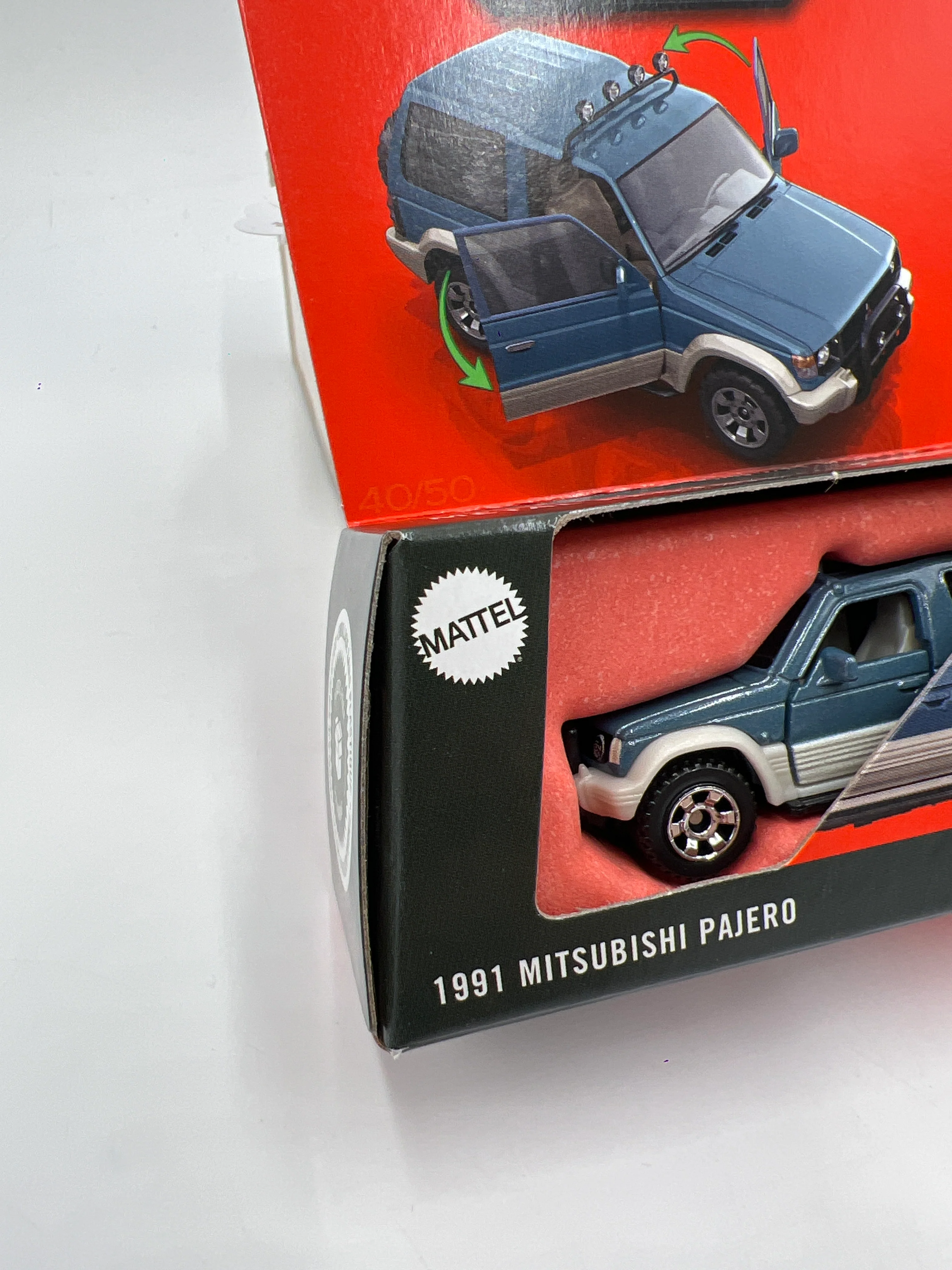 2025 Matchbox Moving Parts #40 1991 Mitsubishi Pajero Blue 169M - Image 5