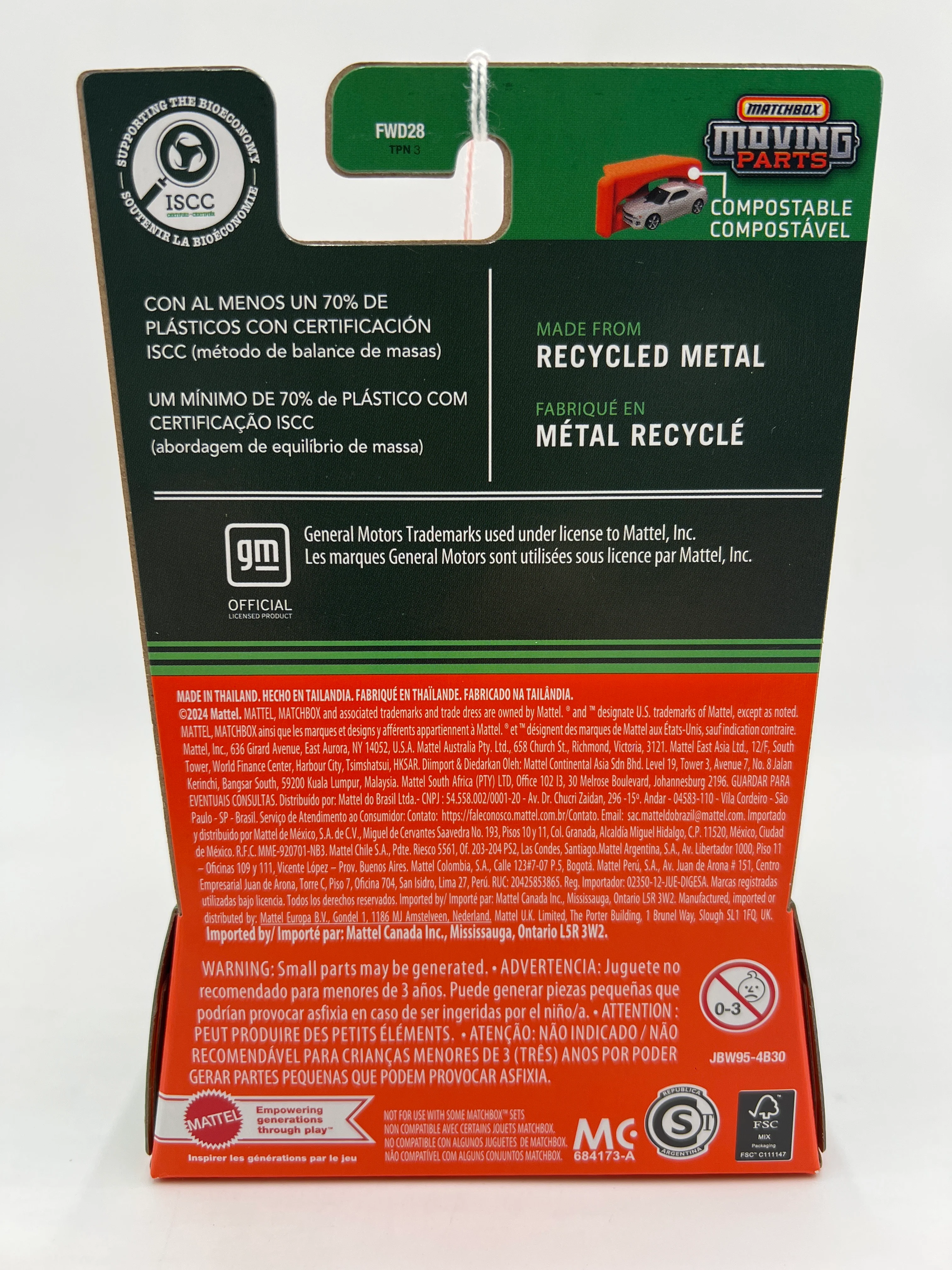 2025 Matchbox Moving Parts #16 1961 Chevy Corvair Rampside Pickup Red 167G - Image 6