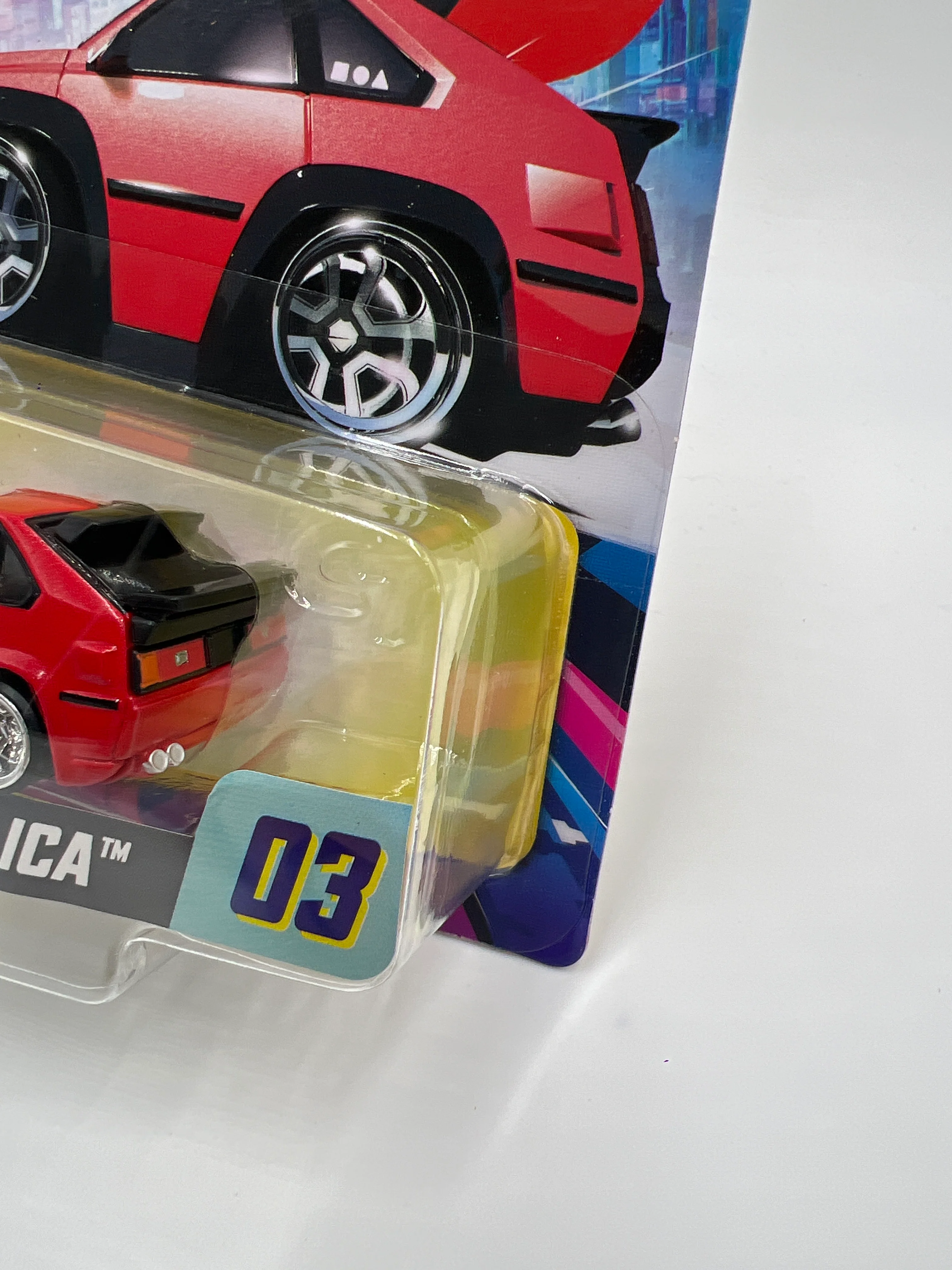 2025 MGA Car Tuned JDM Series 1 #3 83 Toyota Celica Red 180C - Image 3