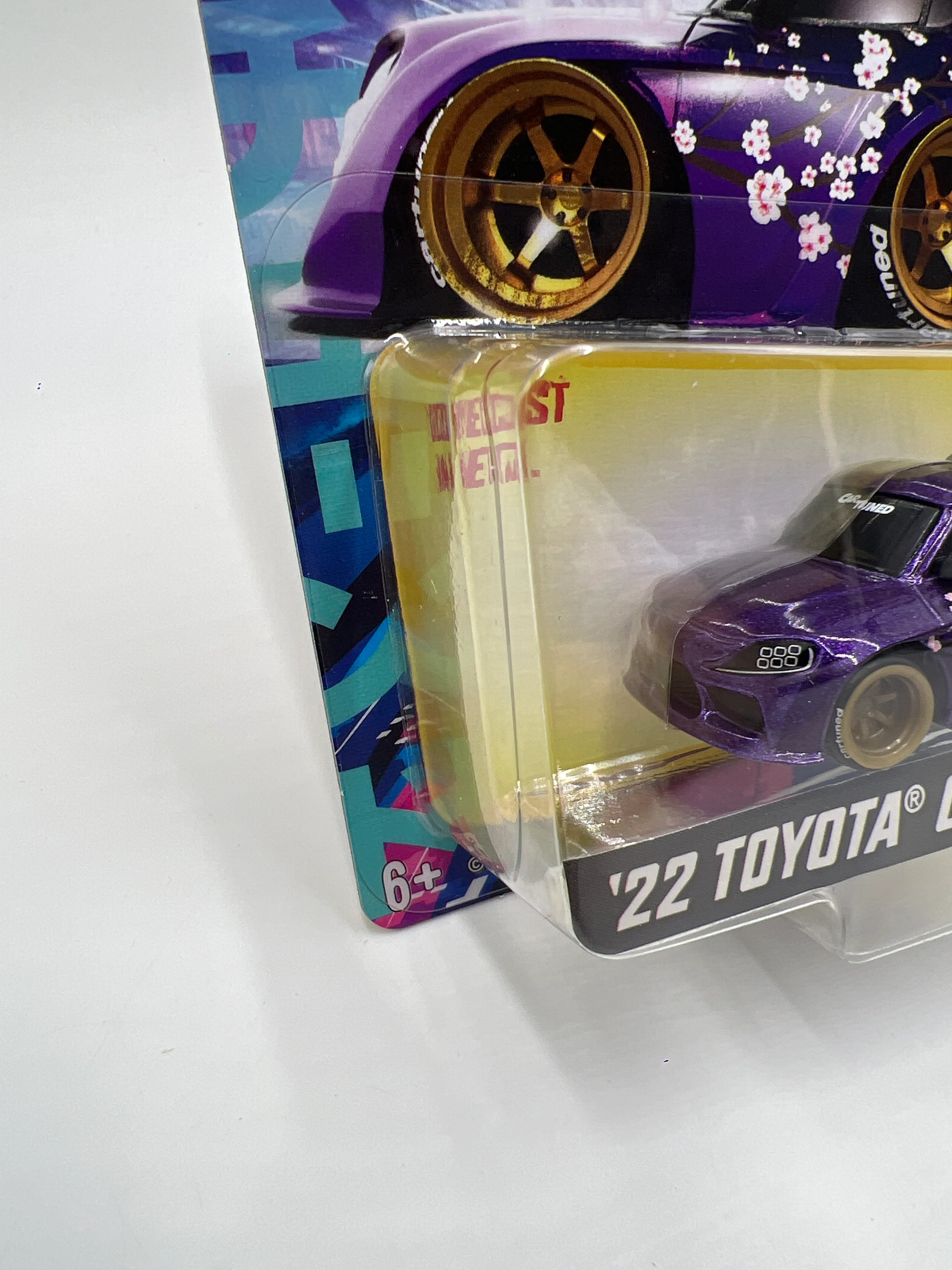 2025 MGA Car Tuned JDM Series 1 #4 22 Toyota GR Supra Purple 180D - Image 4
