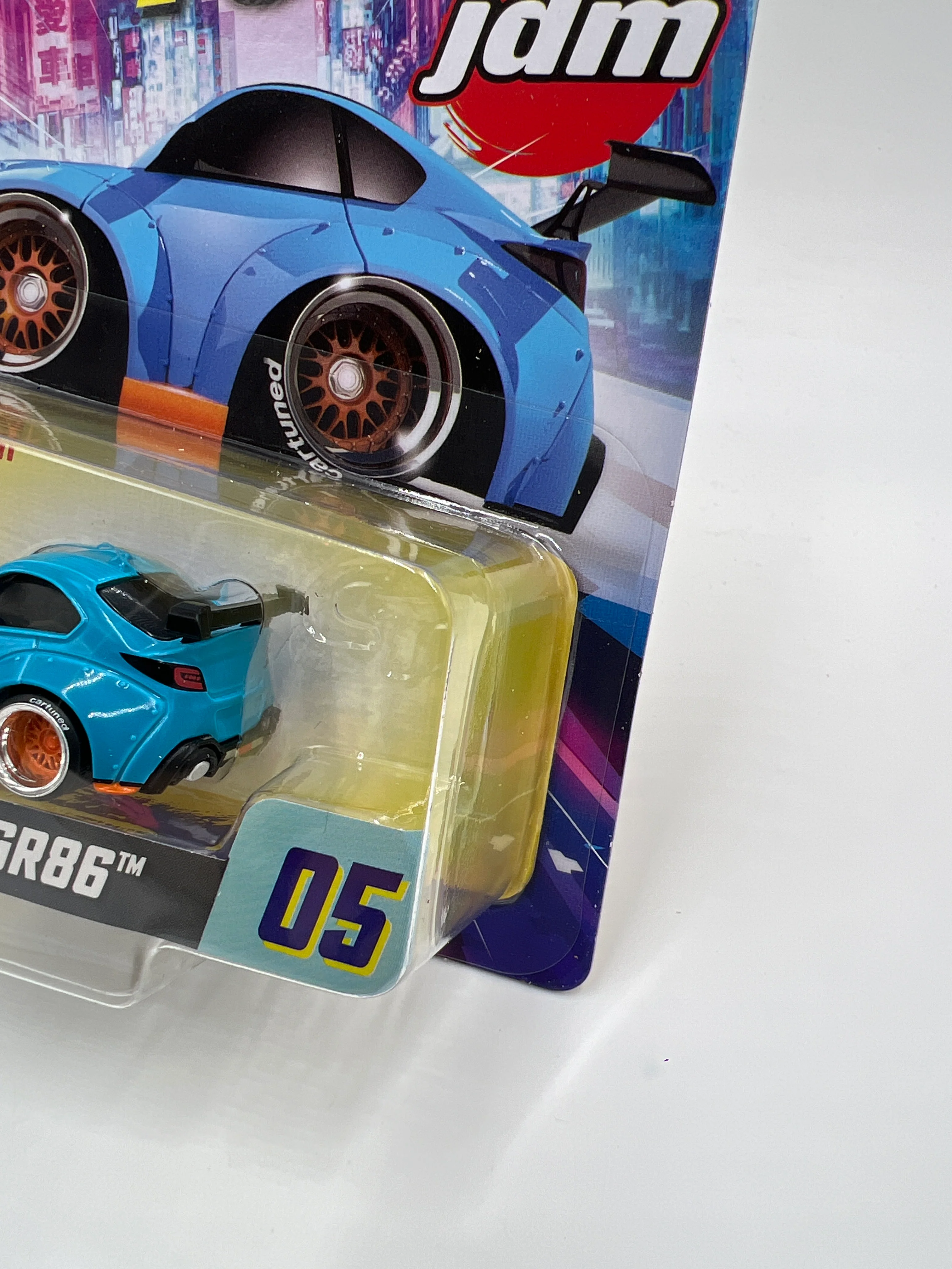2025 MGA Car Tuned JDM Series 1 #5 22 Toyota GR86 Blue - Image 3
