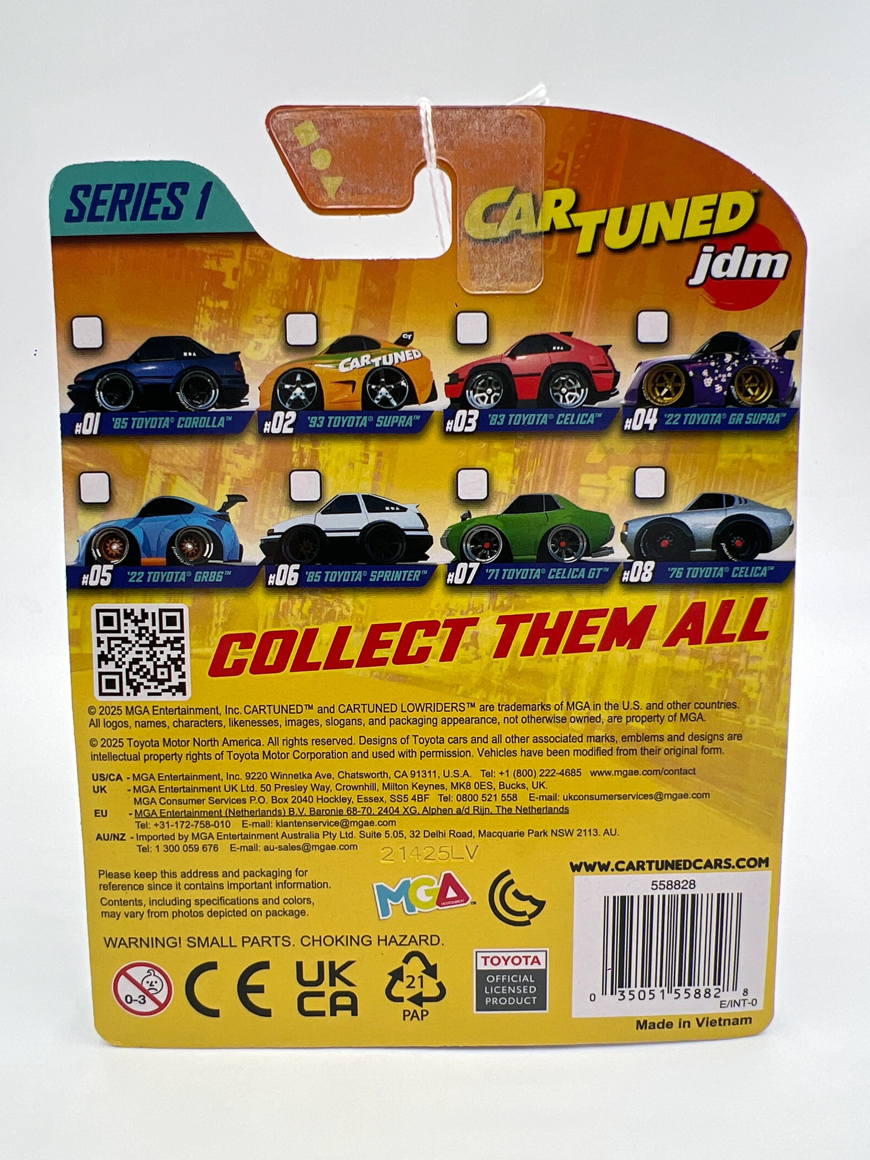 2025 MGA Car Tuned JDM Series 1 #5 22 Toyota GR86 Blue - Image 6