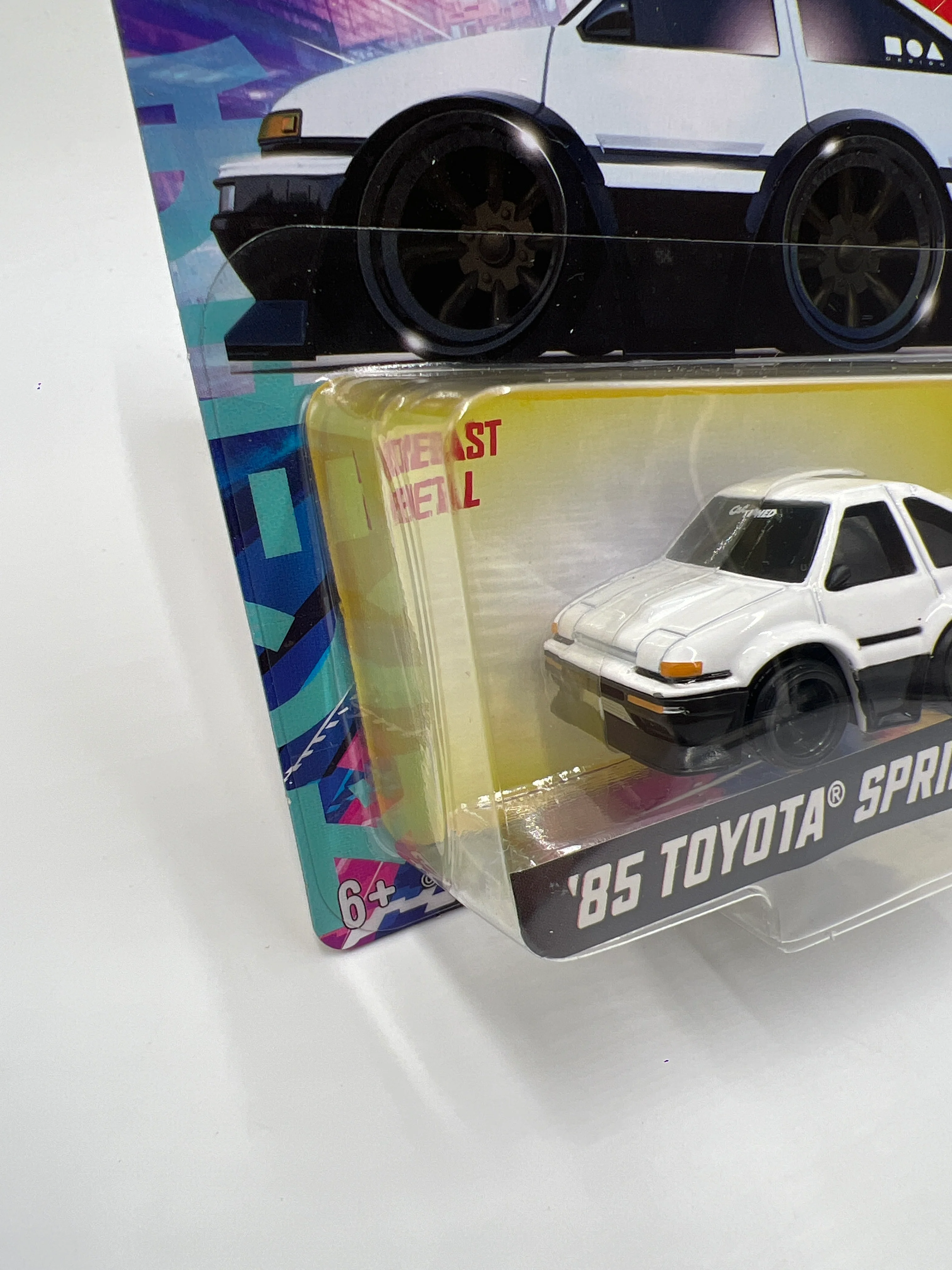 2025 MGA Car Tuned JDM Series 1 #6 85 Toyota Sprinter White/Black 180F - Image 4