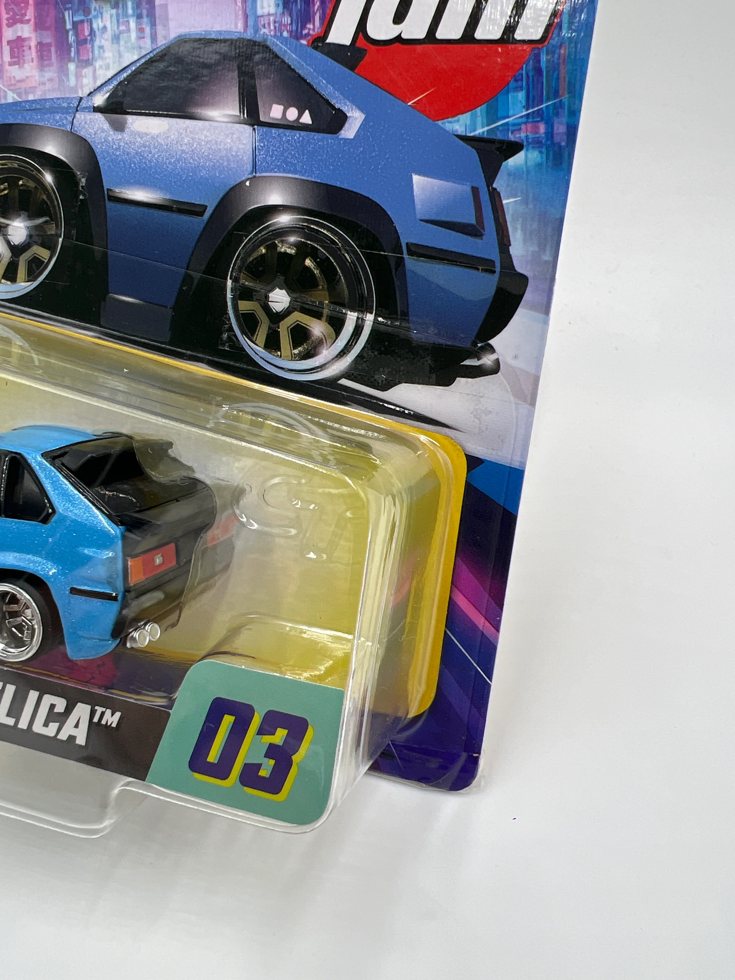 2025 MGA Car Tuned JDM Series 2 #3 83 Toyota Celica Blue 178L - Image 3