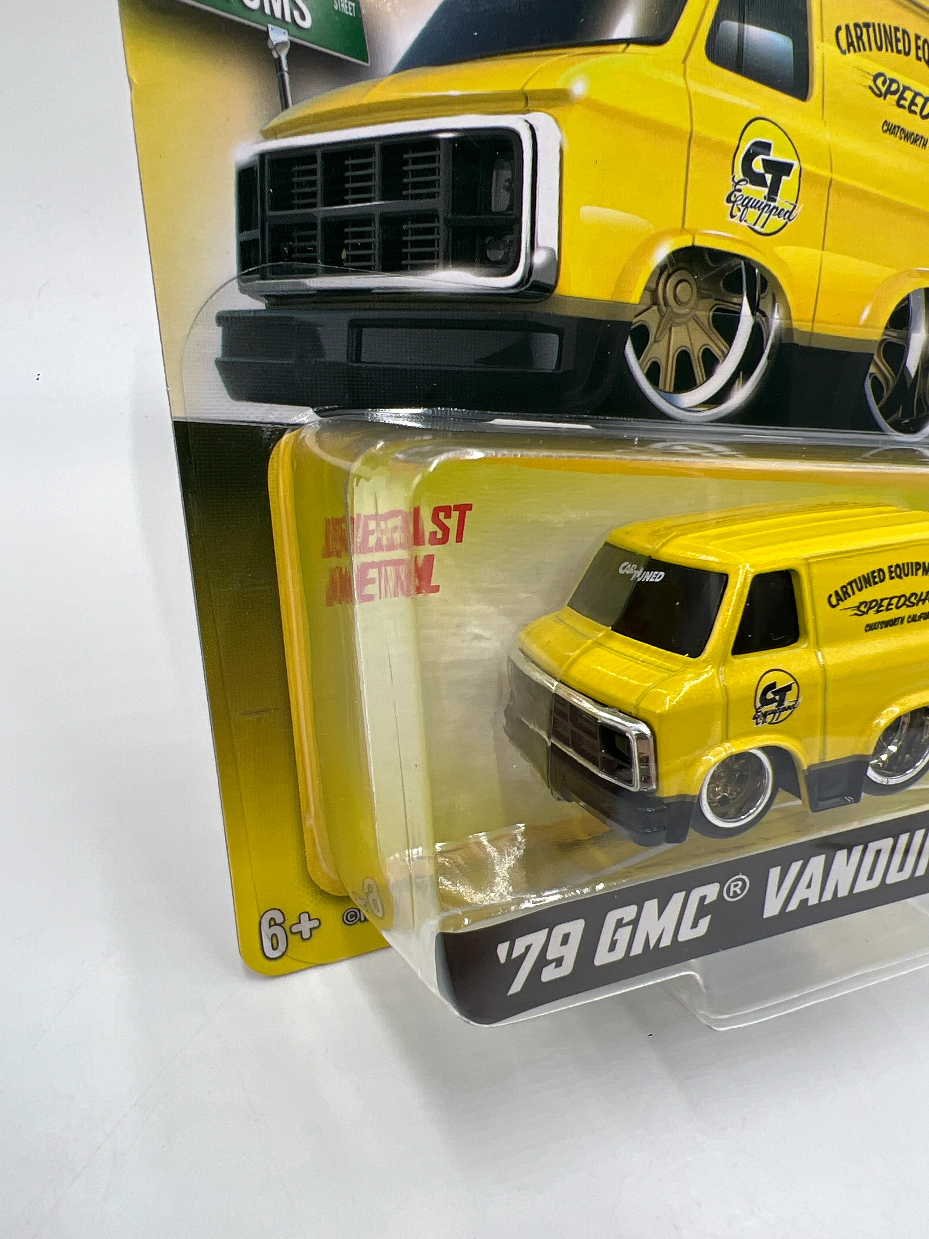 2025 MGA Car Tuned Series 8 #1 79 GMC Vandura Yellow 183A - Image 4