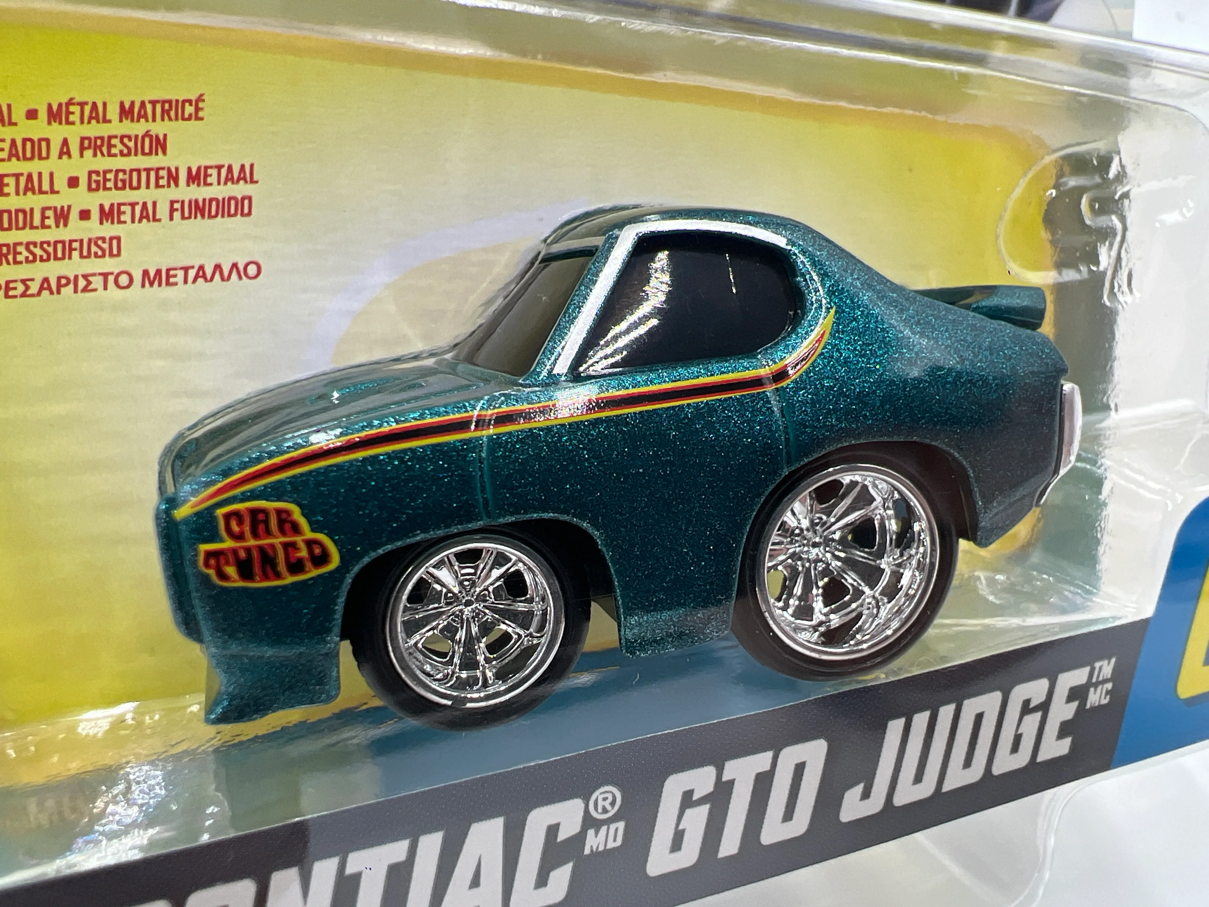 2025 MGA Car Tuned Series 3 #4 69 Pontiac GTO Judge Blue 179D - Image 2