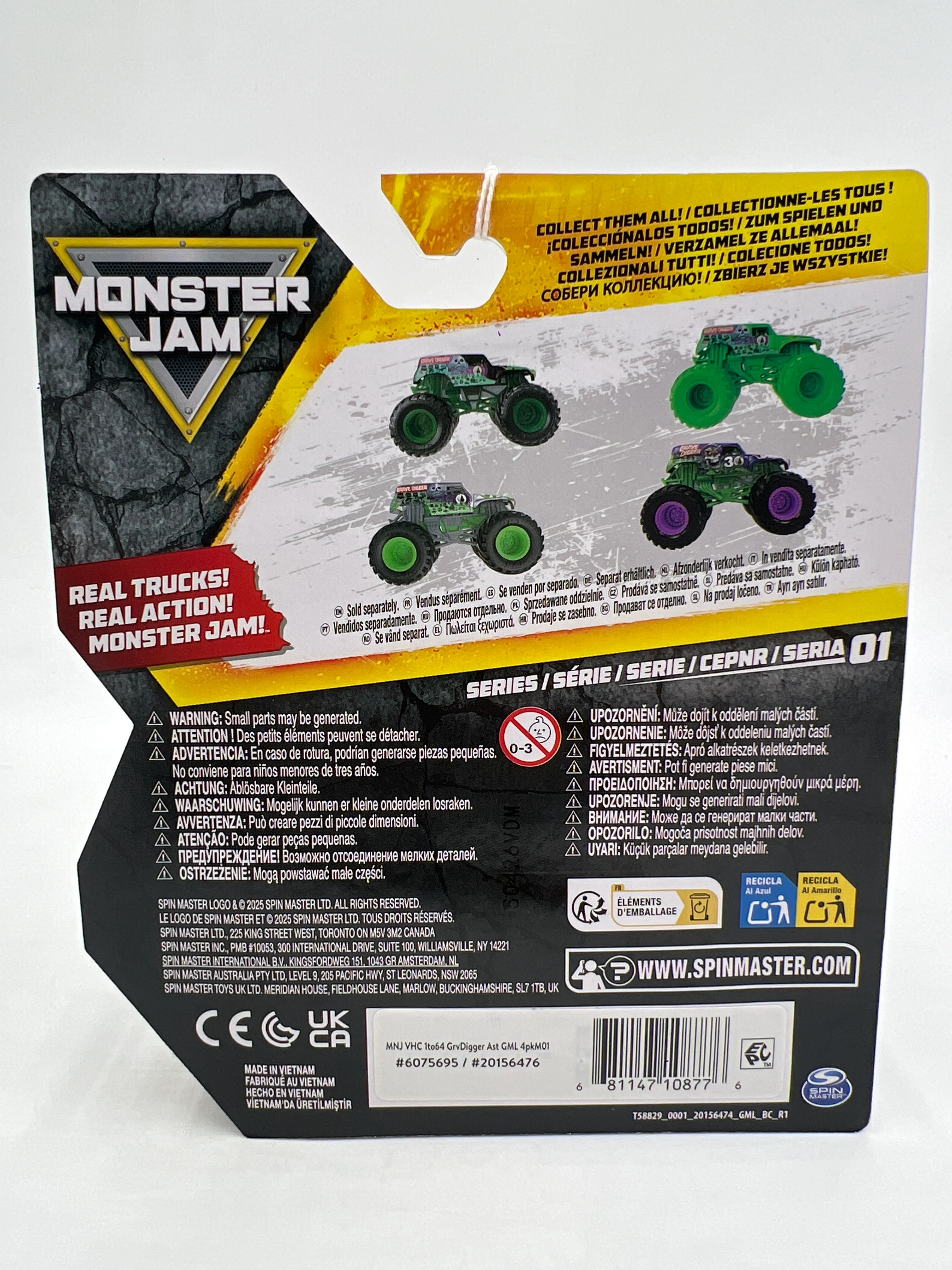 Monster Jam Series 1 Grave Digger 30th Anniversary Purple 132D - Image 6