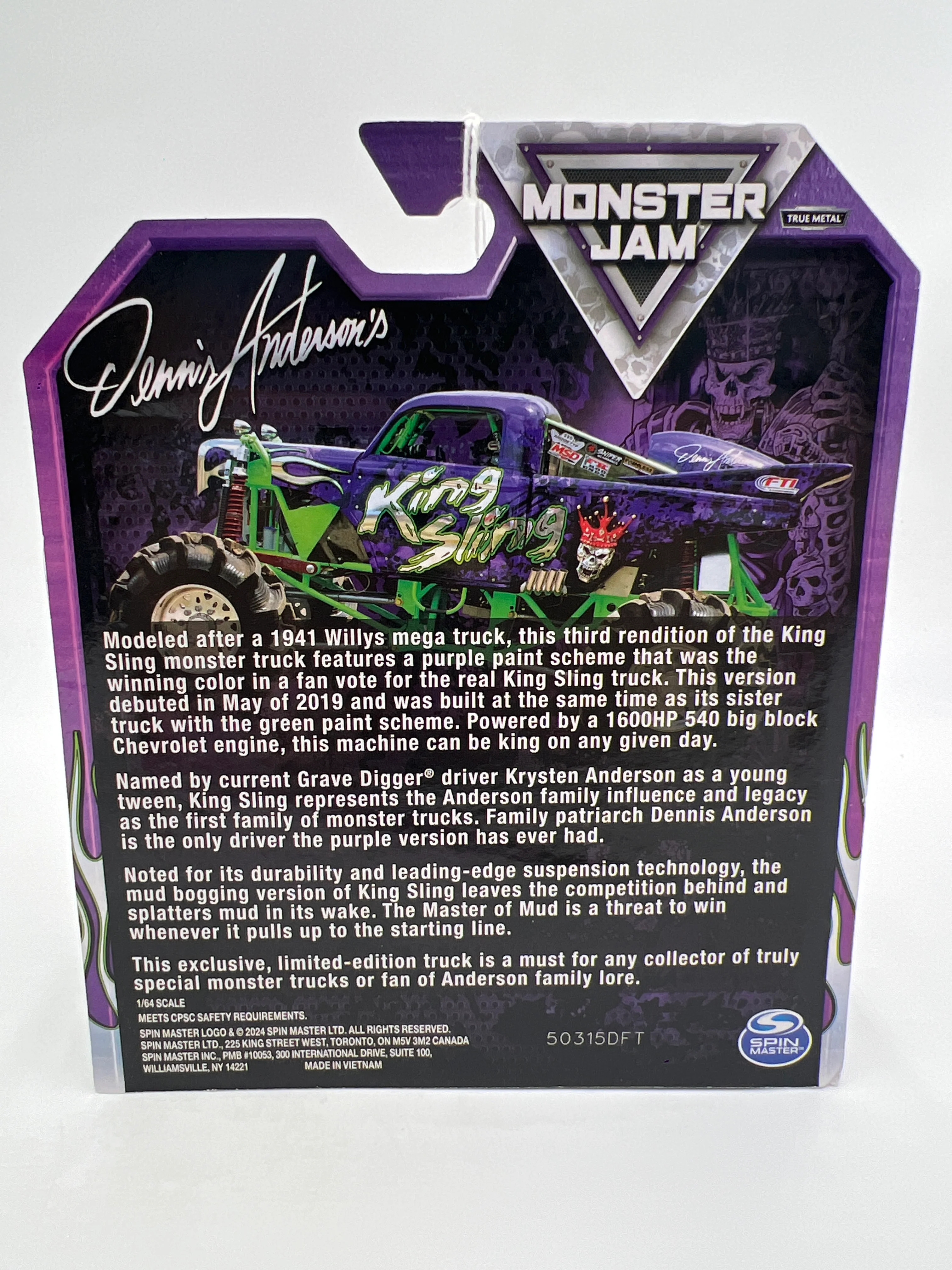 2025 Monster Jam Happy Halloween Limited Edition 1/5000 King Sling - Image 6