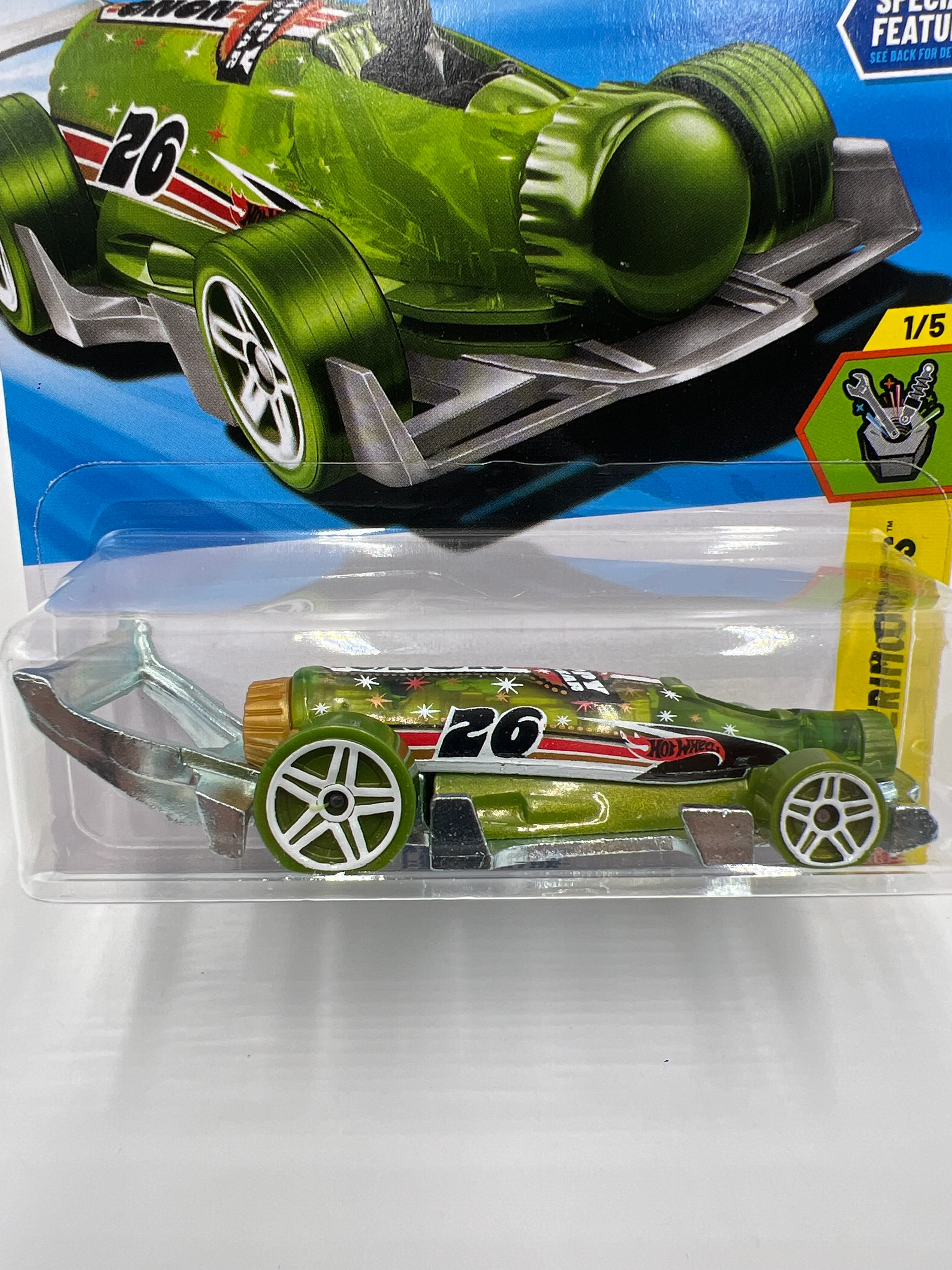 2026 Hot Wheels A Case Experimotors #12 Happy New Year Carbonator Green 112H - Image 2